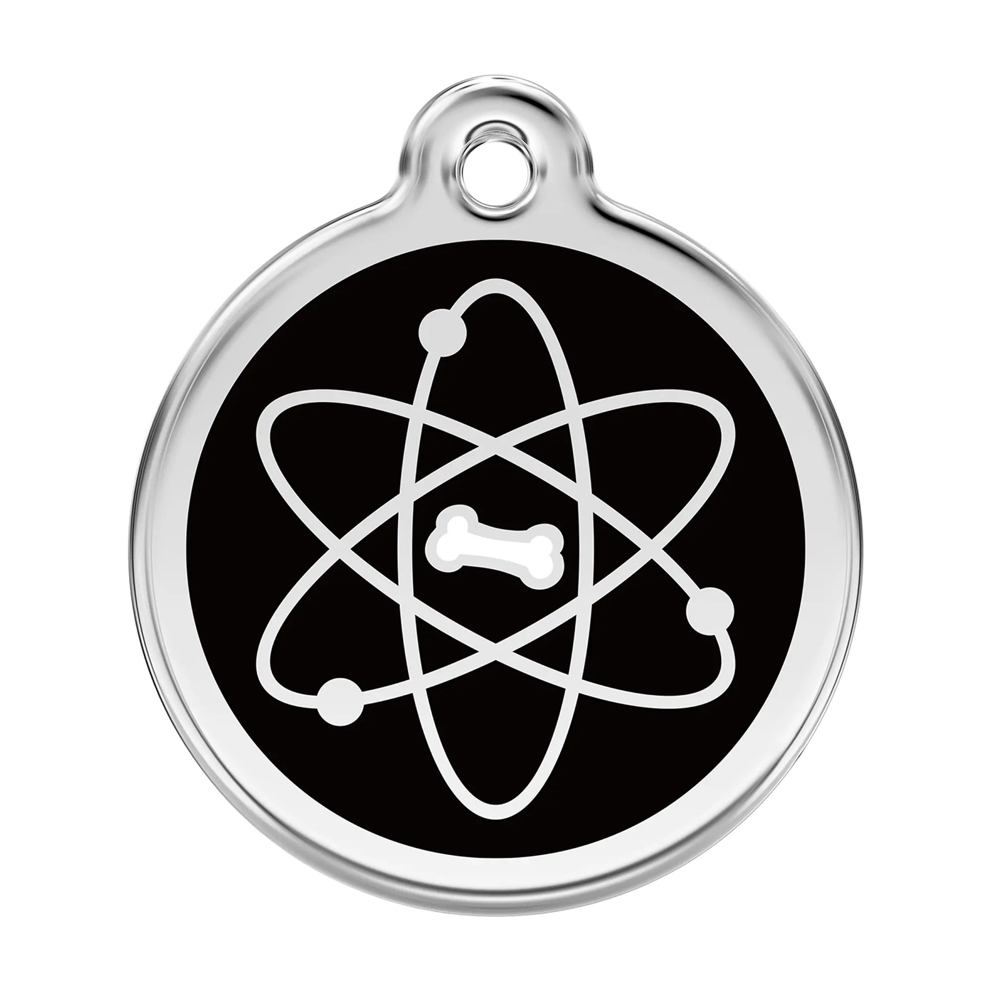 Atom Enamel & Stainless Steel pet tag