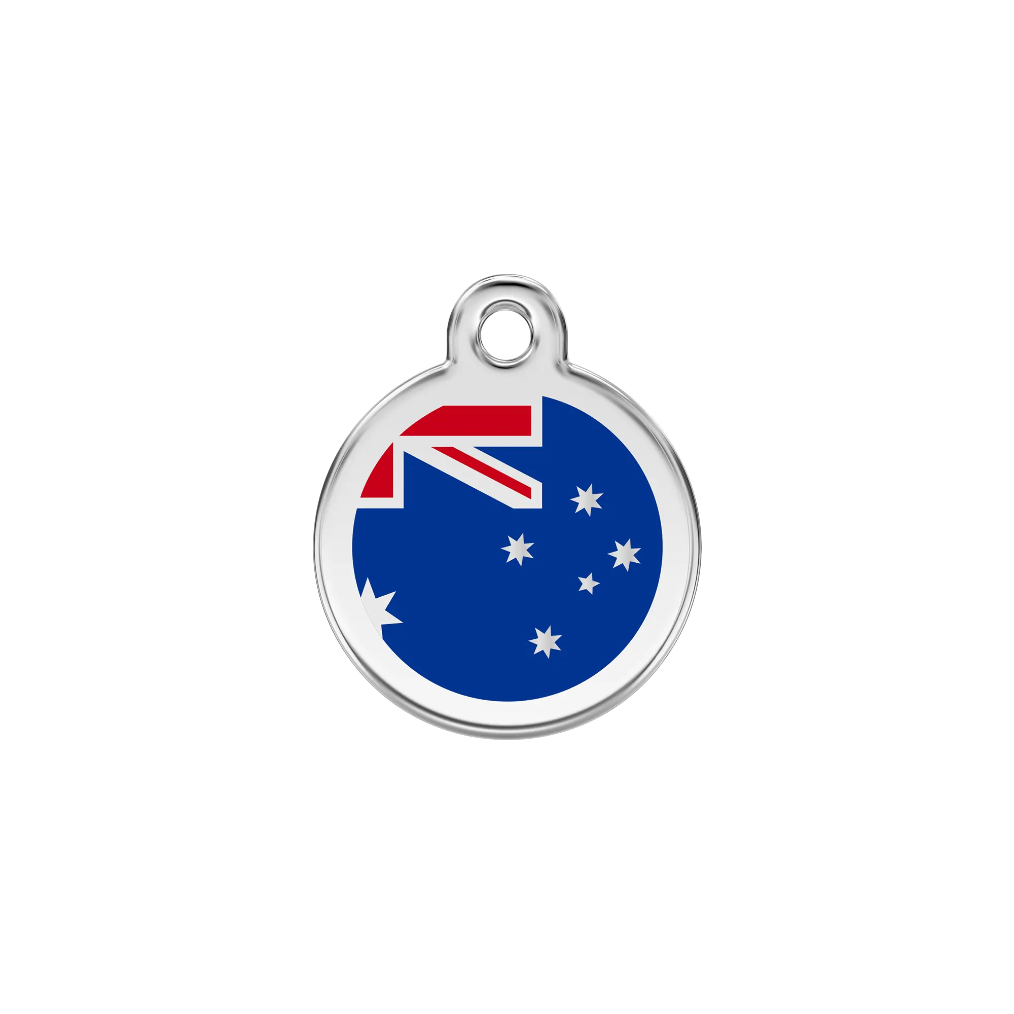 Australian Flag Enamel & Stainless Steel pet tag