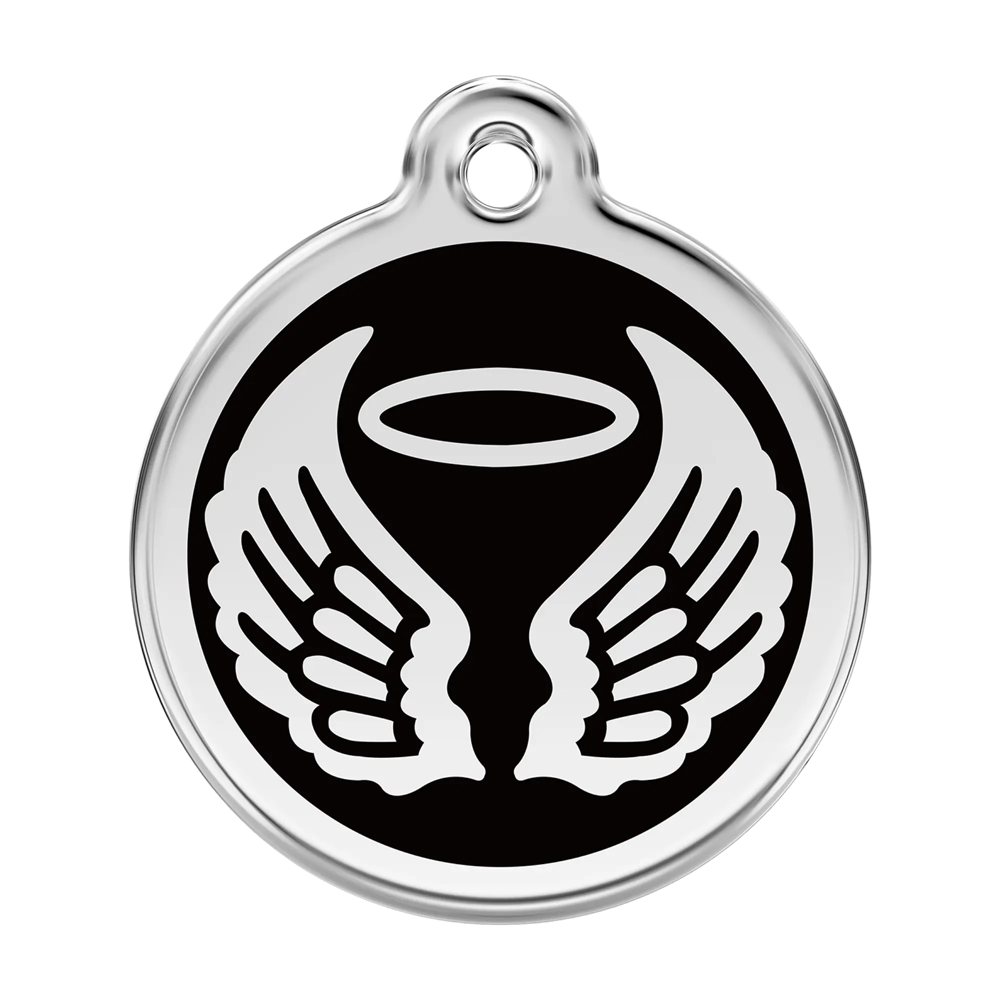 Angel Wings Enamel & Stainless Steel pet tag