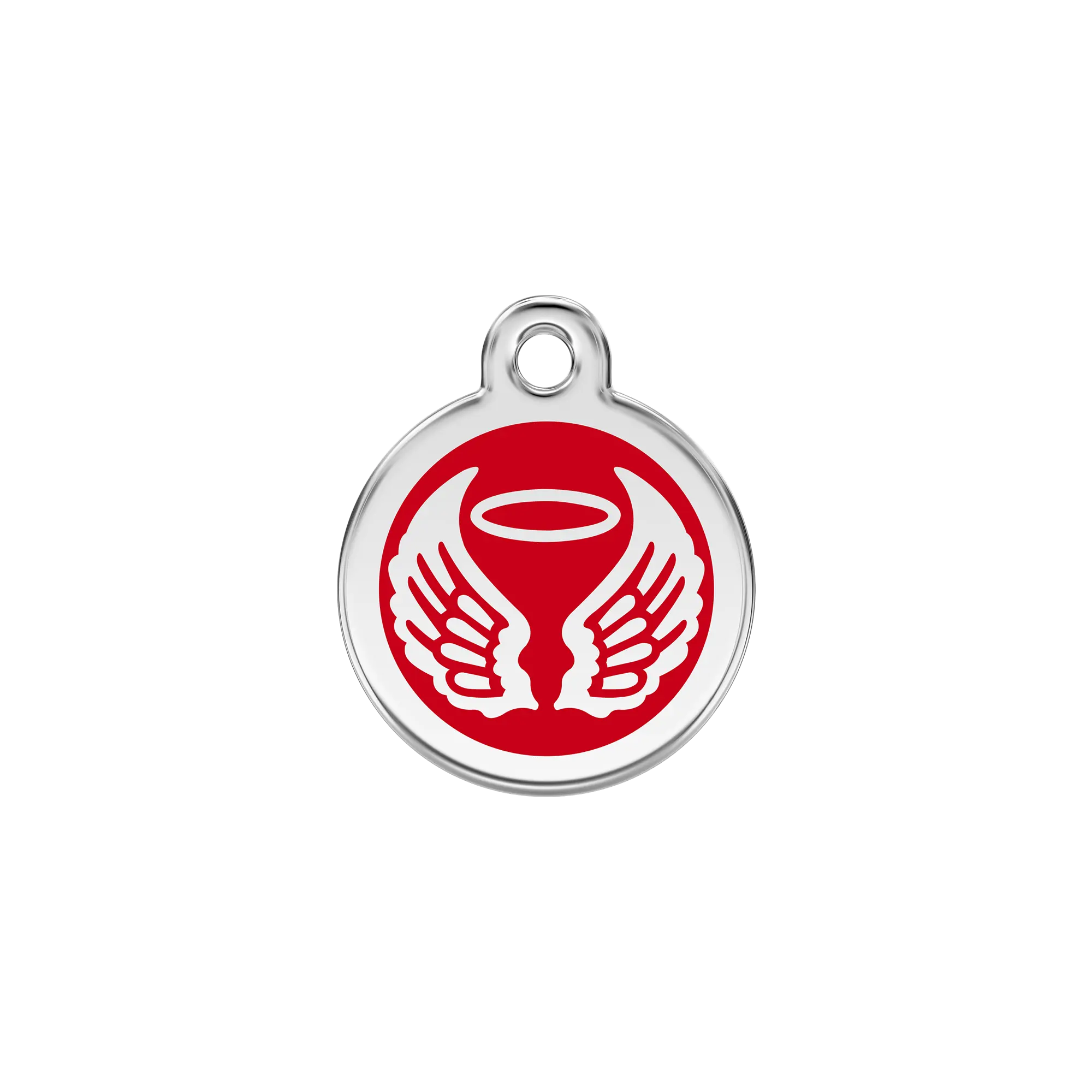 Angel Wings Enamel & Stainless Steel pet tag