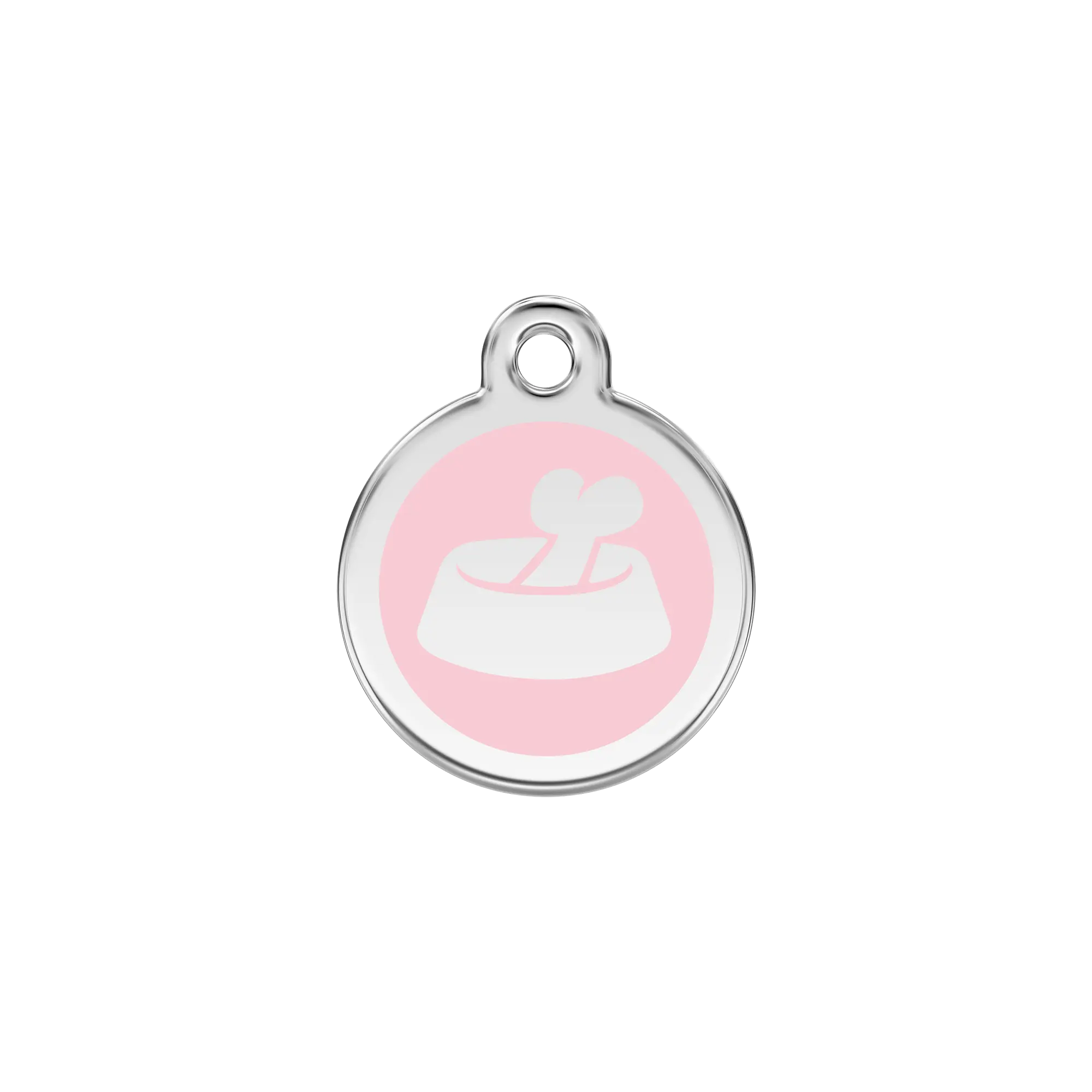 Bone in Bowl Enamel & Stainless Steel pet tag