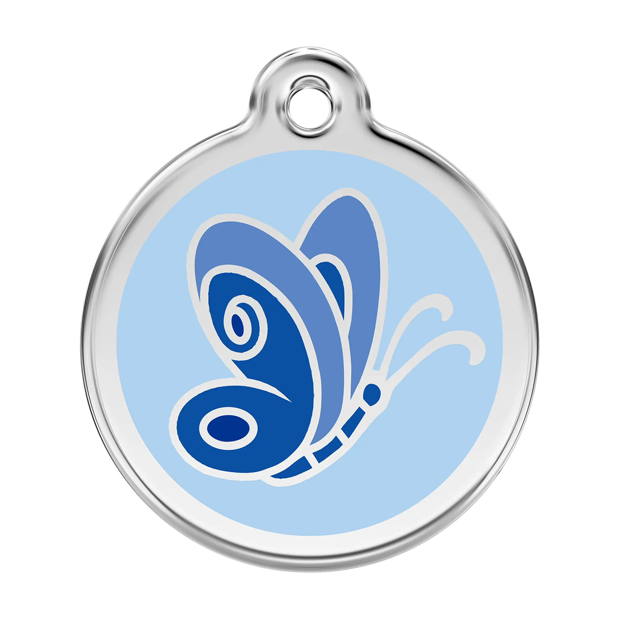 Butterfly Enamel & Stainless Steel pet tag