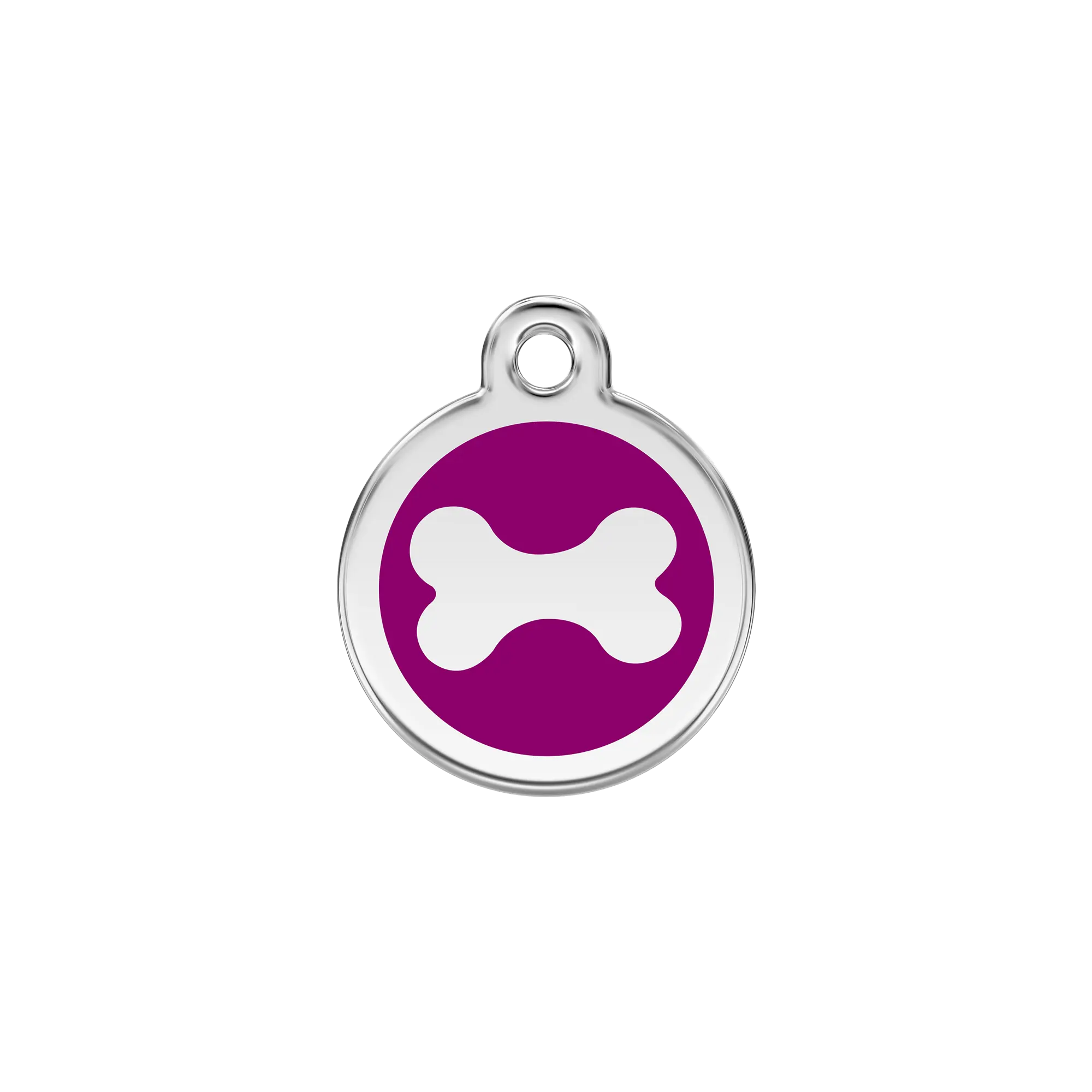 Bone Enamel & Stainless Steel pet tag