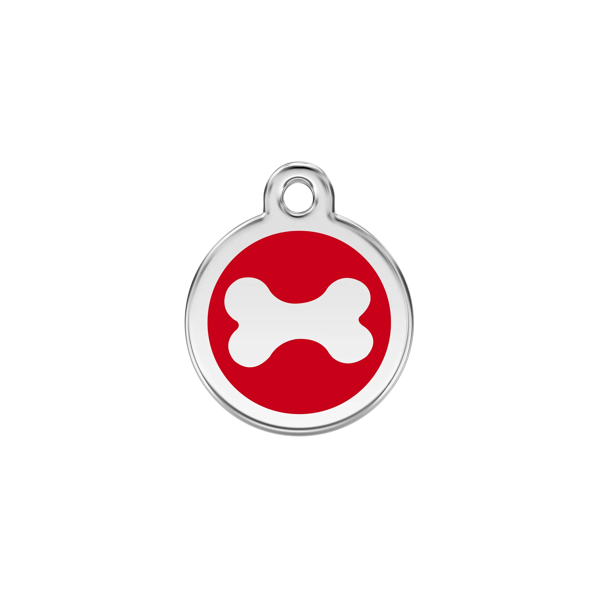 Bone Enamel & Stainless Steel pet tag
