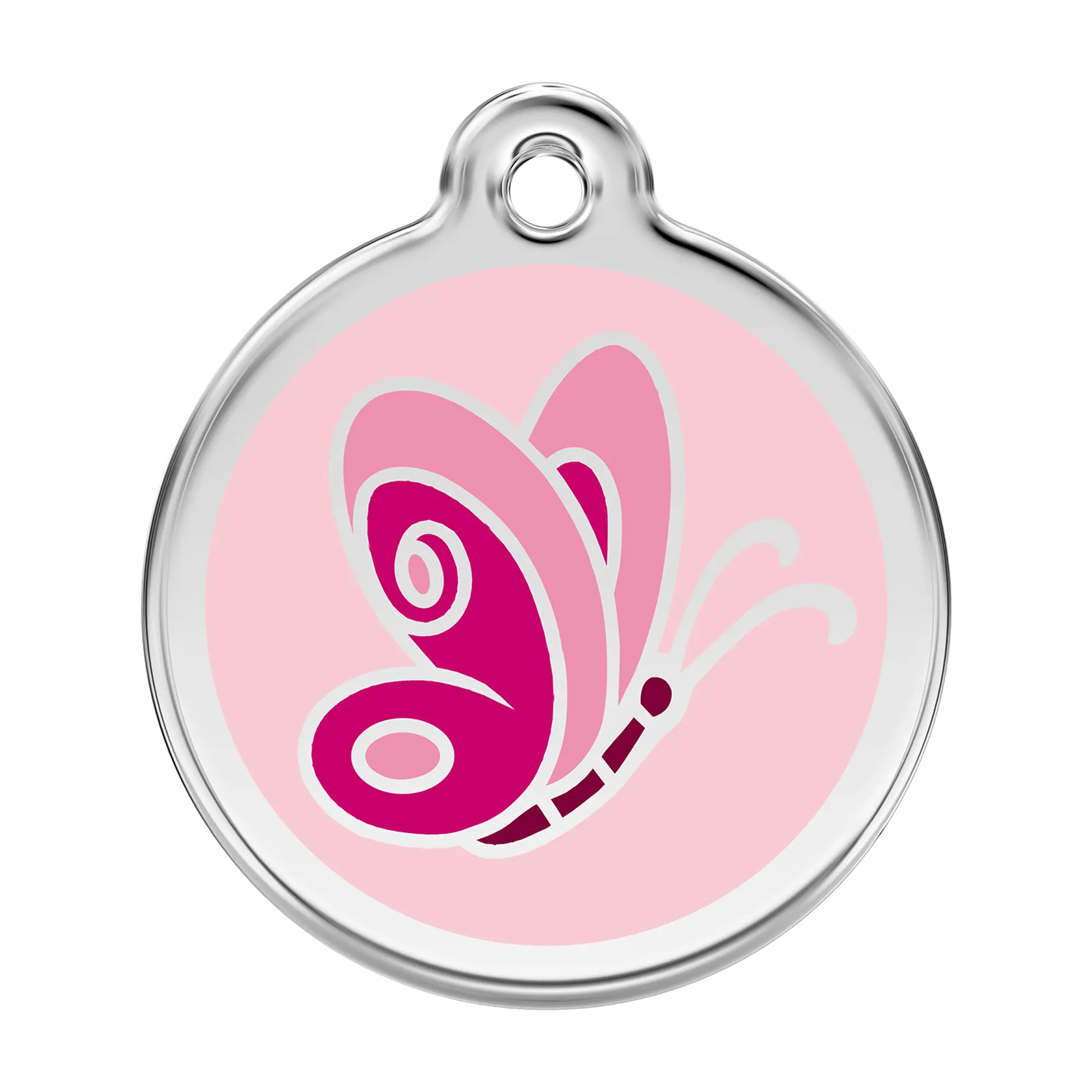 Butterfly Enamel & Stainless Steel pet tag