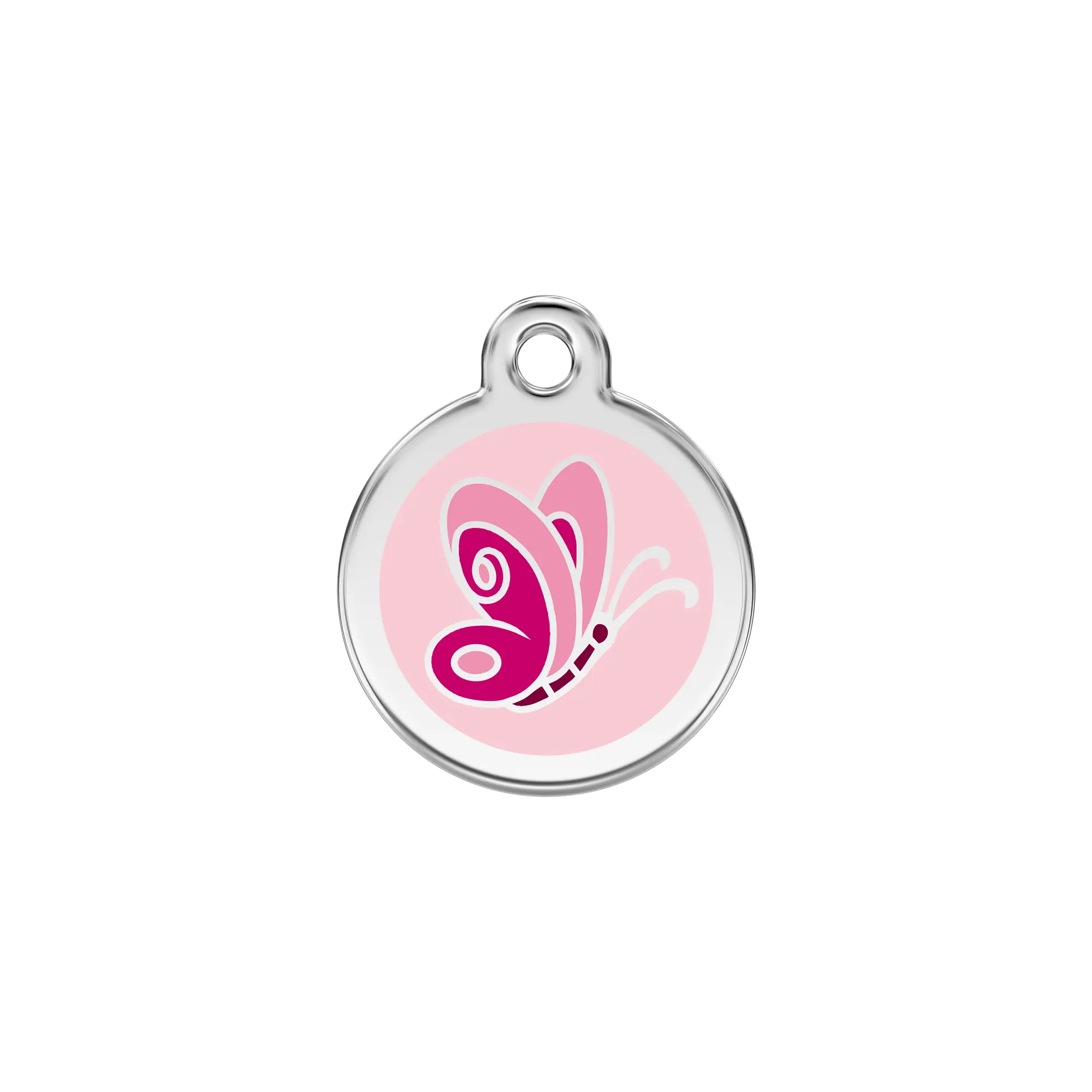 Butterfly Enamel & Stainless Steel pet tag