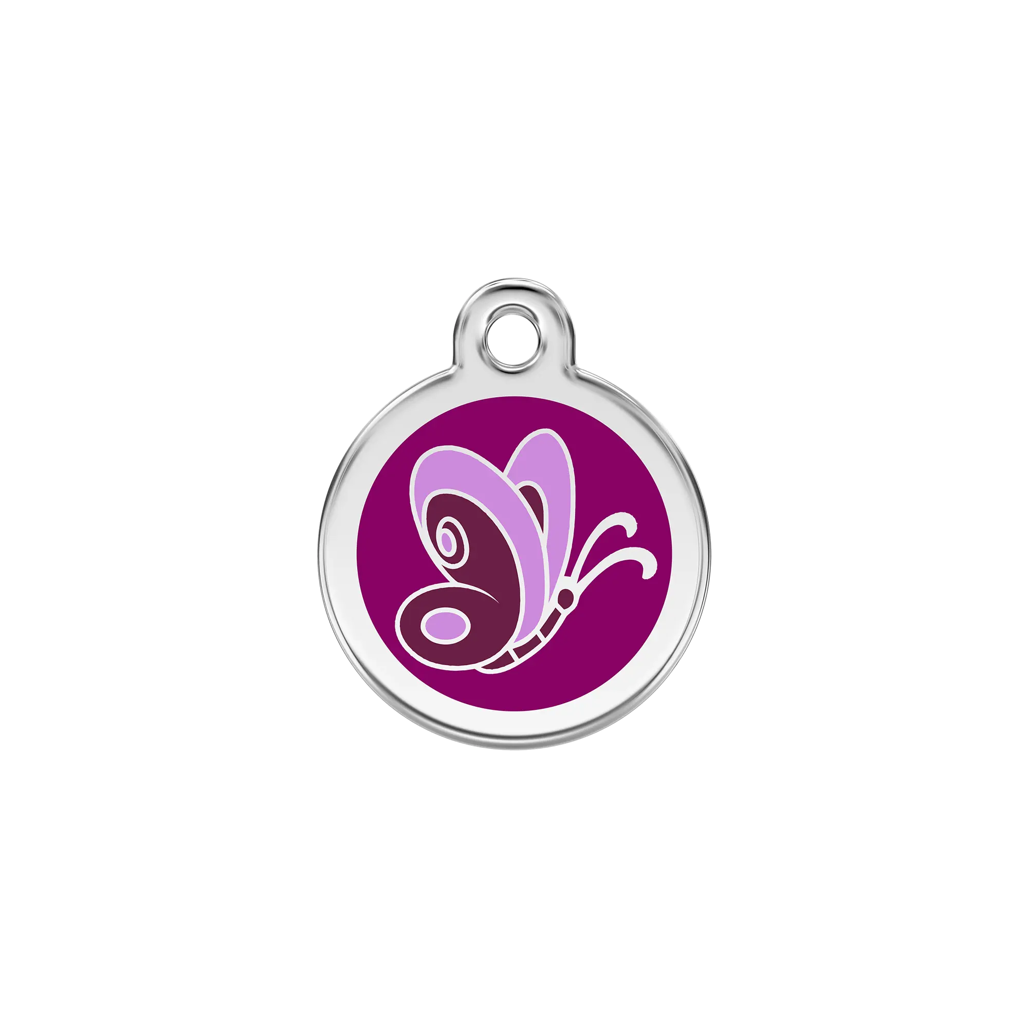 Butterfly Enamel & Stainless Steel pet tag