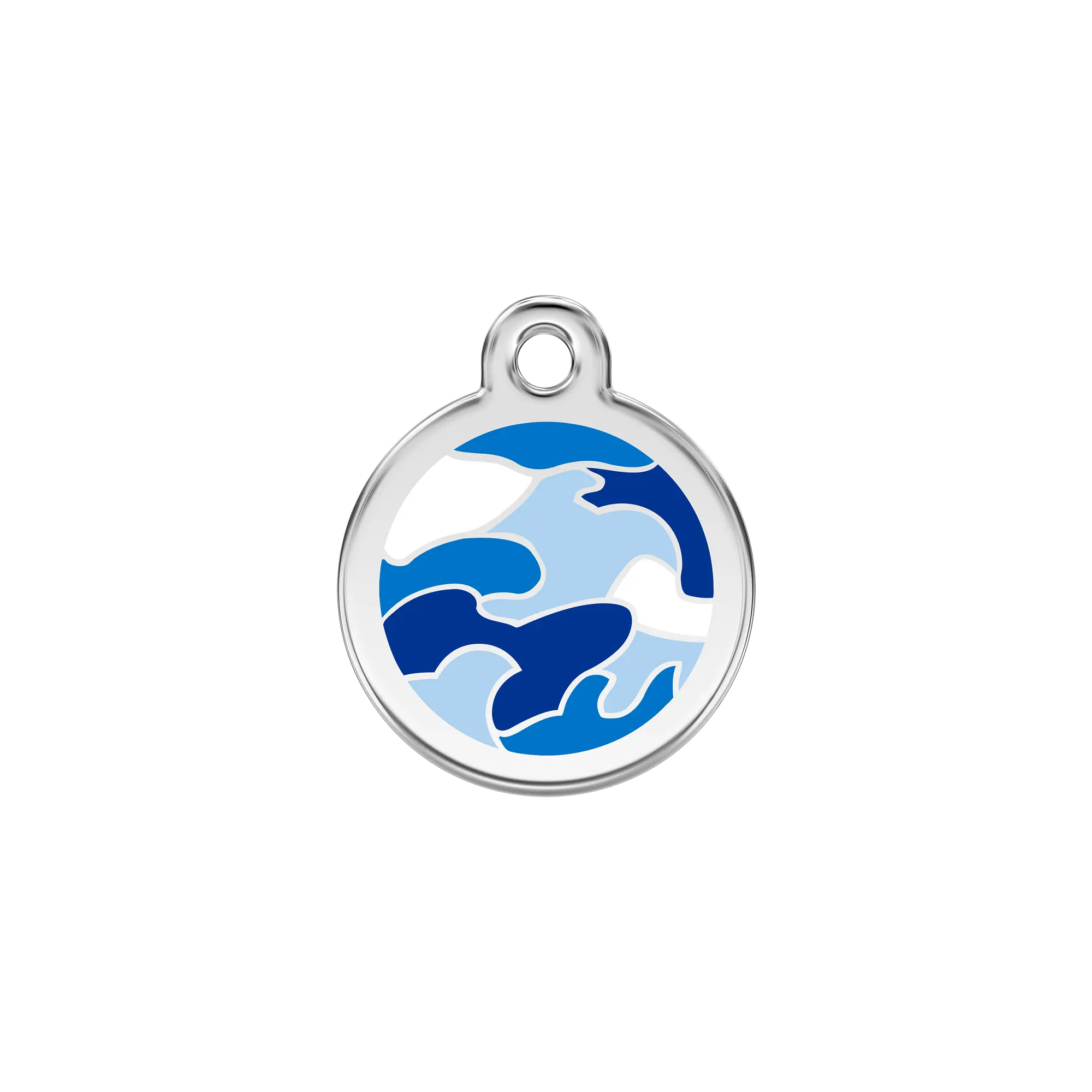 Camouflage Enamel & Stainless Steel pet tag