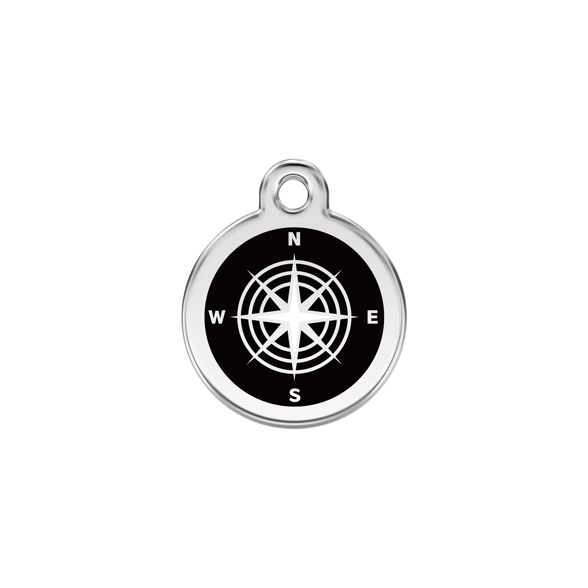 Compass Enamel & Stainless Steel pet tag