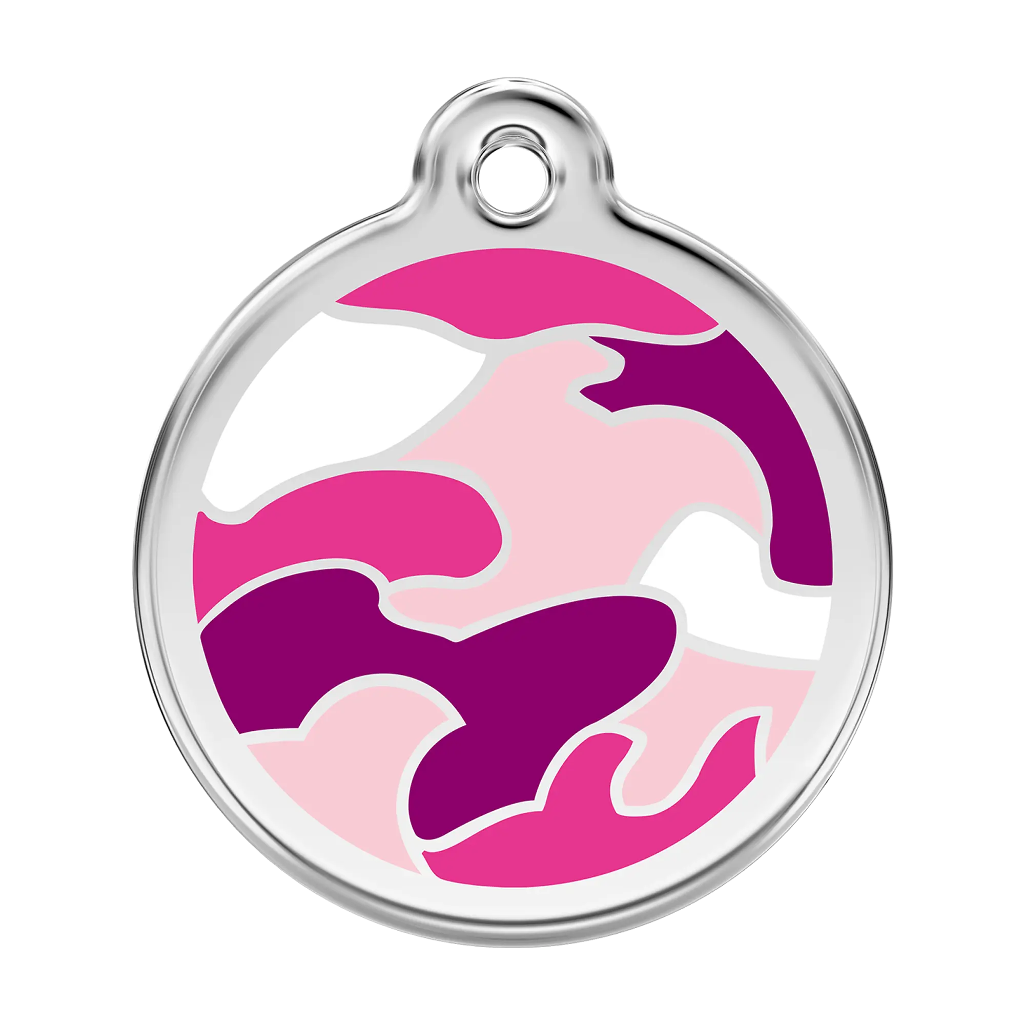 Camouflage Enamel & Stainless Steel pet tag