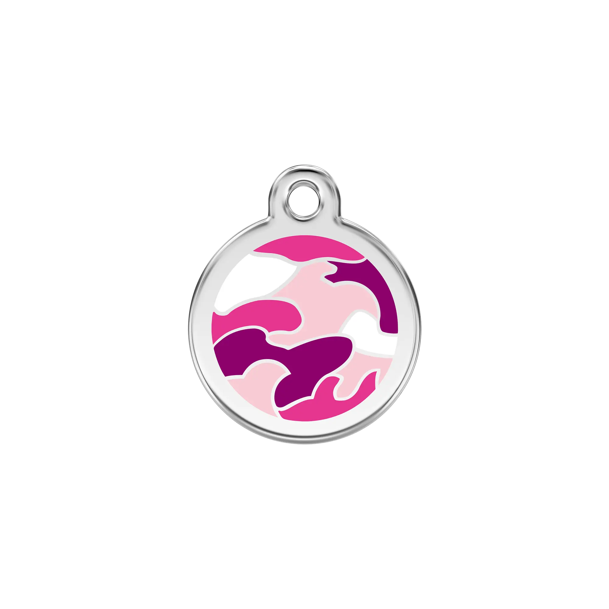 Camouflage Enamel & Stainless Steel pet tag