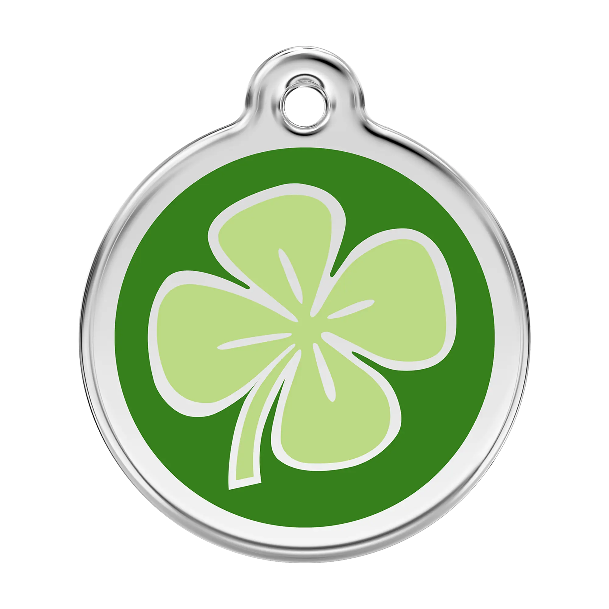 Clover Enamel & Stainless Steel pet tag