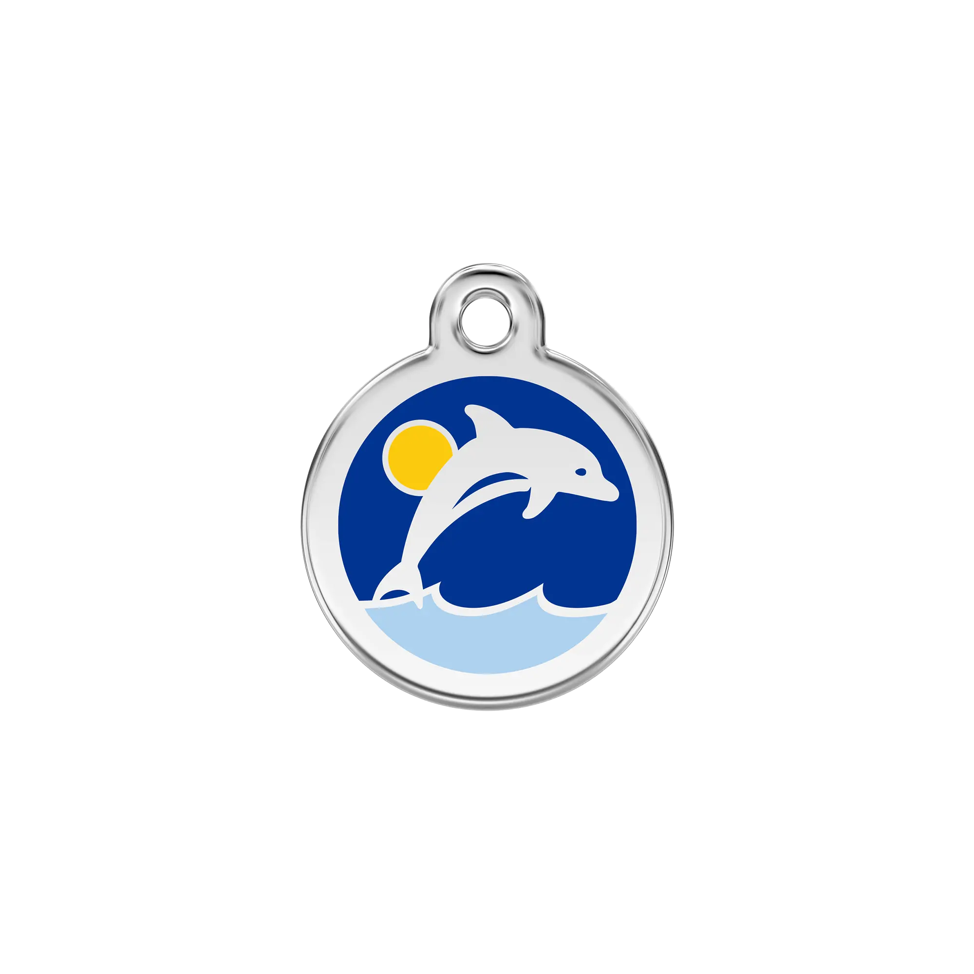 Dolphin Enamel & Stainless Steel pet tag