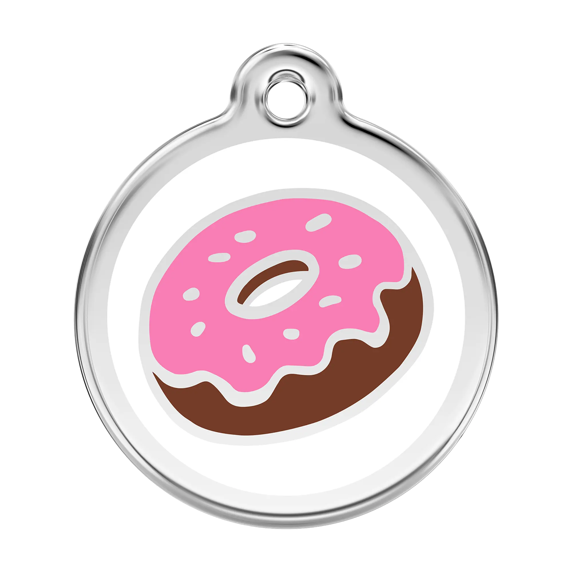 Donut Enamel & Stainless Steel pet tag