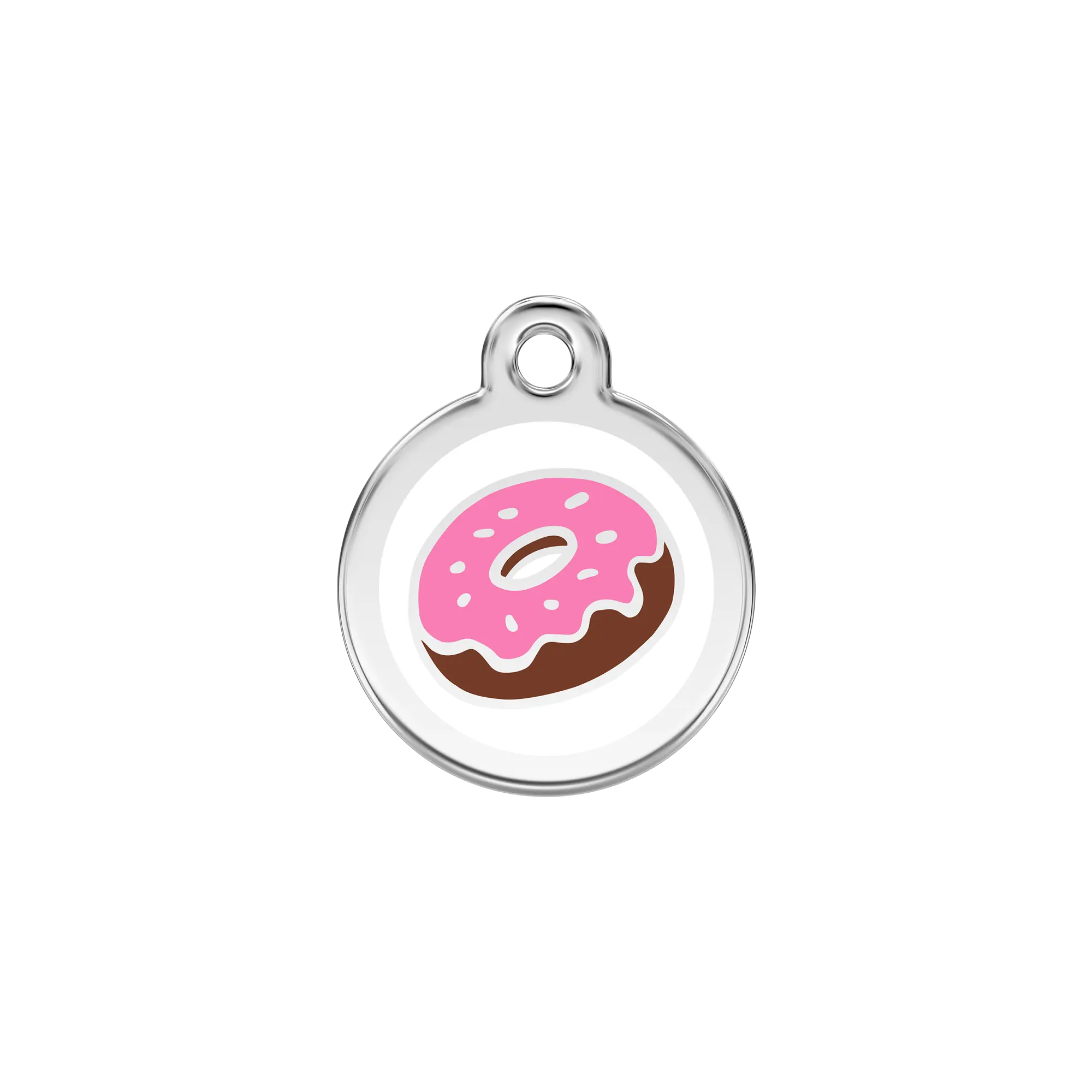 Donut Enamel & Stainless Steel pet tag