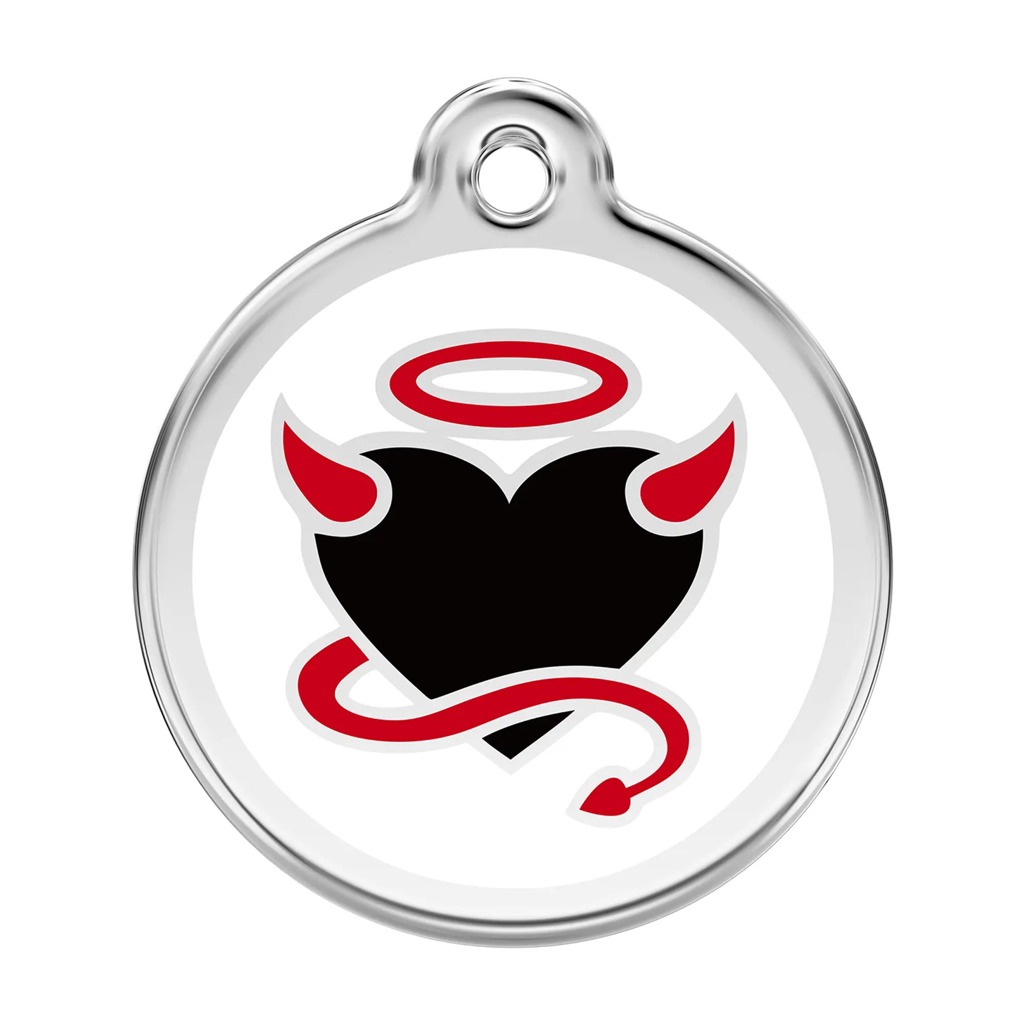 Devil Enamel & Stainless Steel pet tag