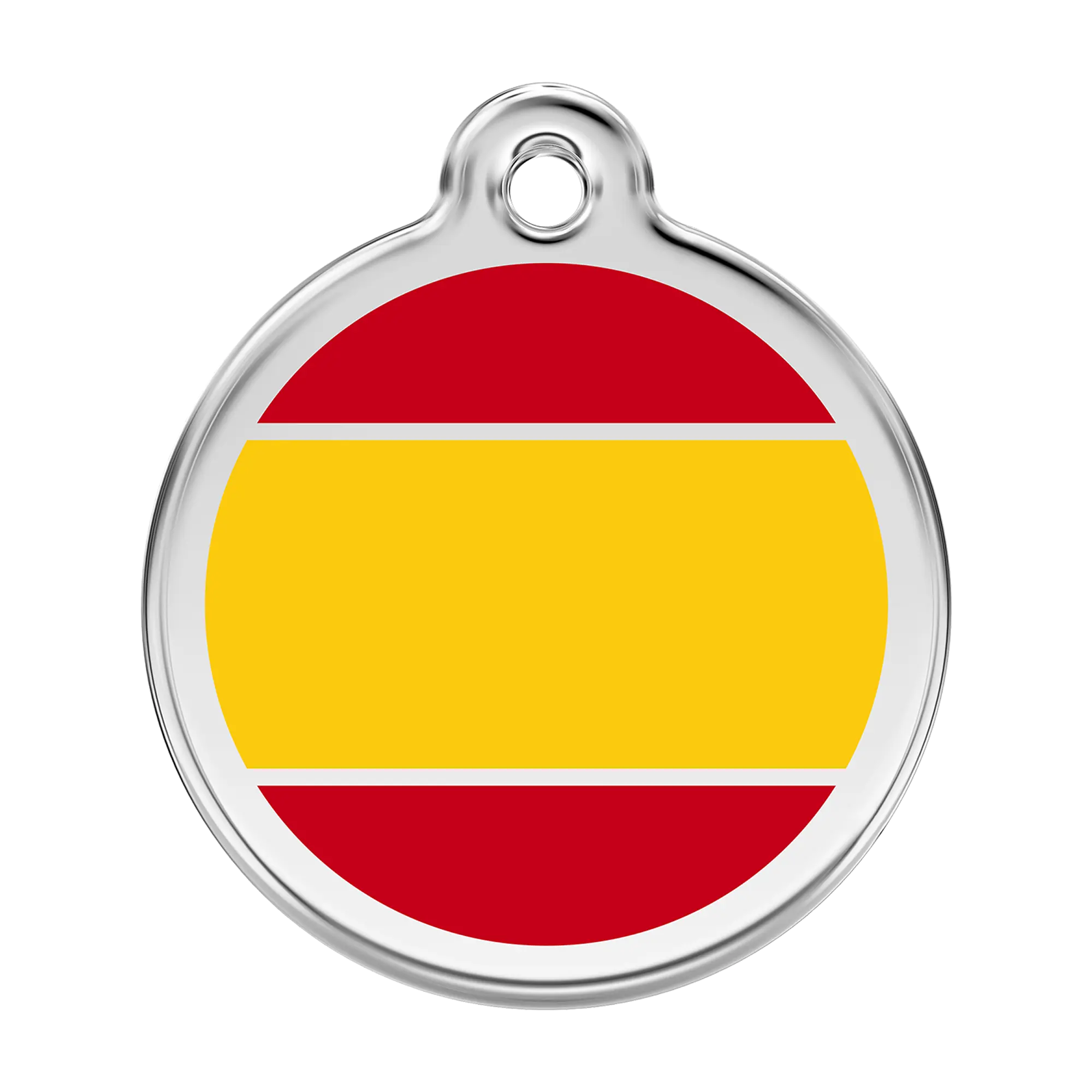 Spanish Flag Enamel & Stainless Steel pet tag