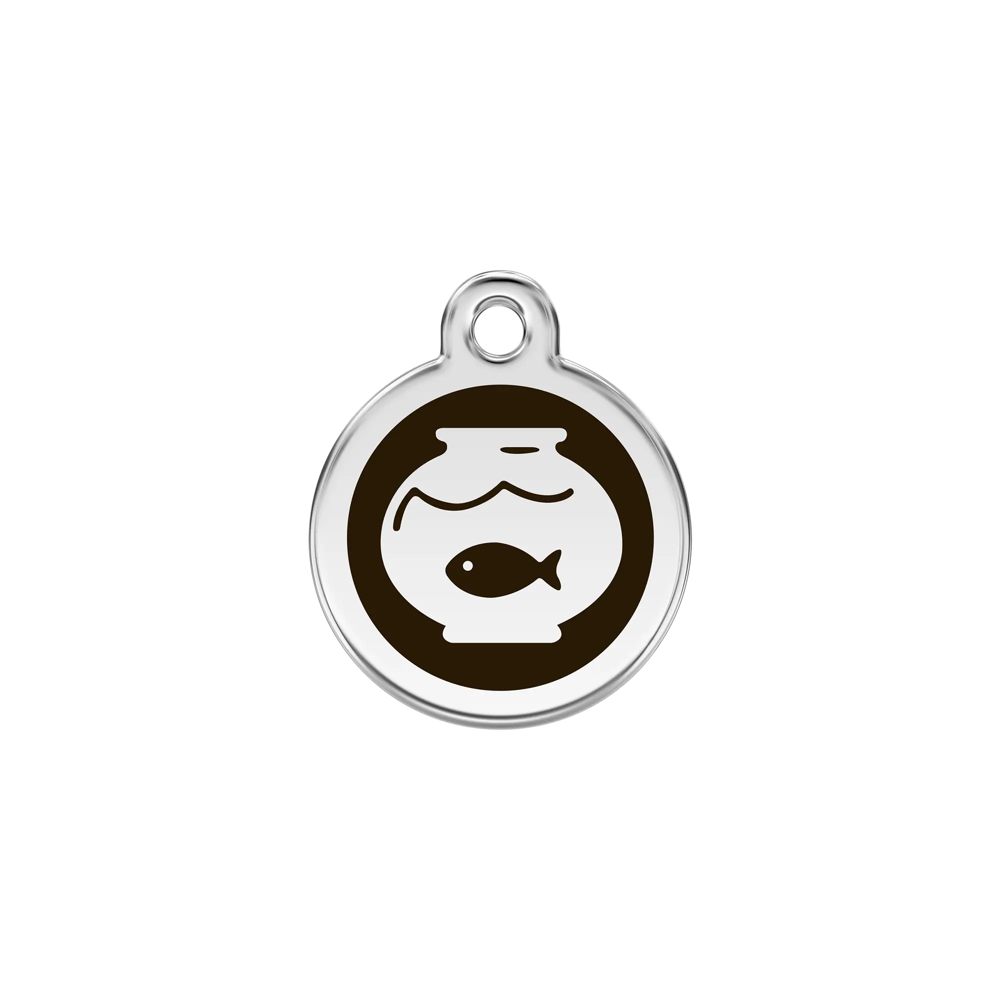 Fish Bowl Enamel & Stainless Steel pet tag