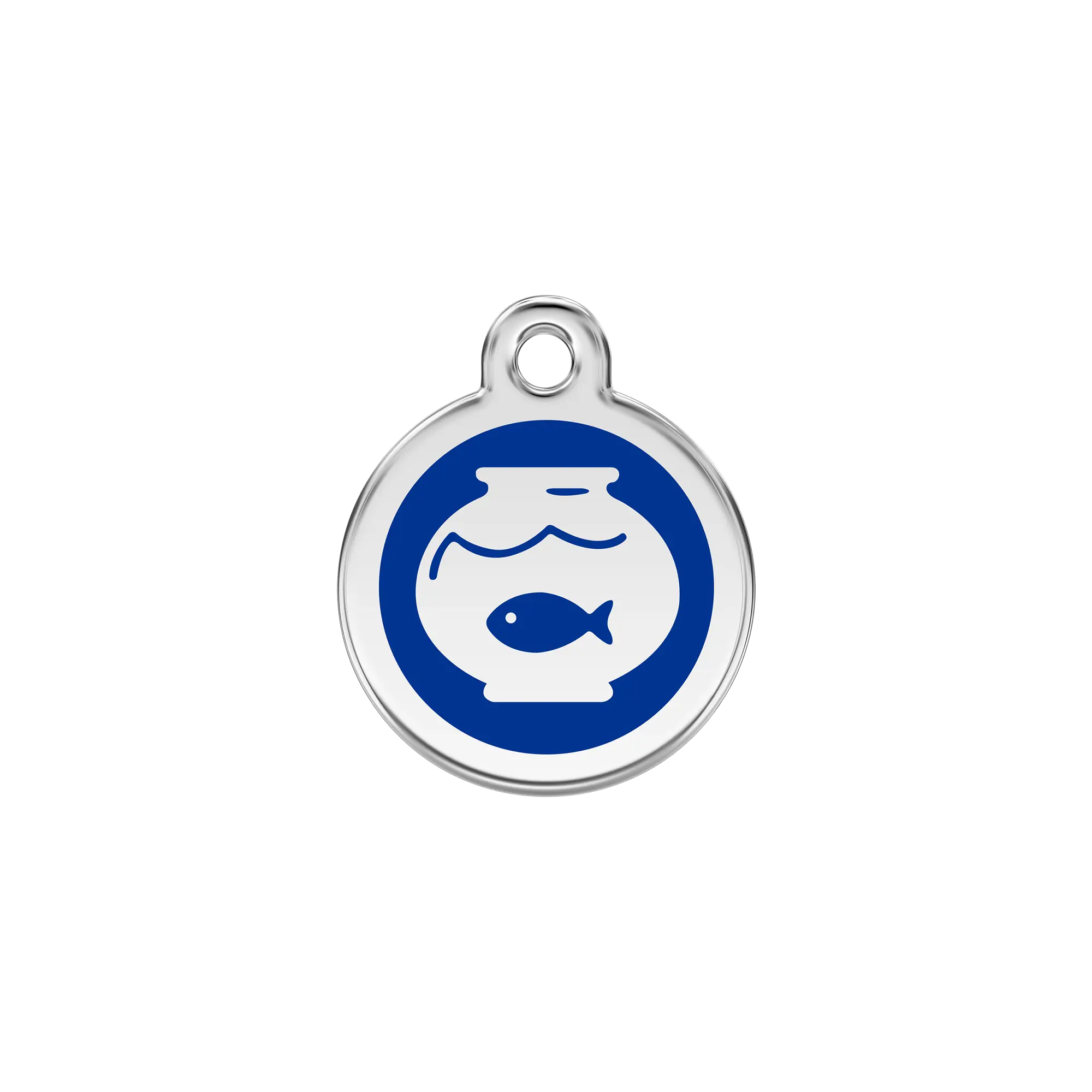 Fish Bowl Enamel & Stainless Steel pet tag