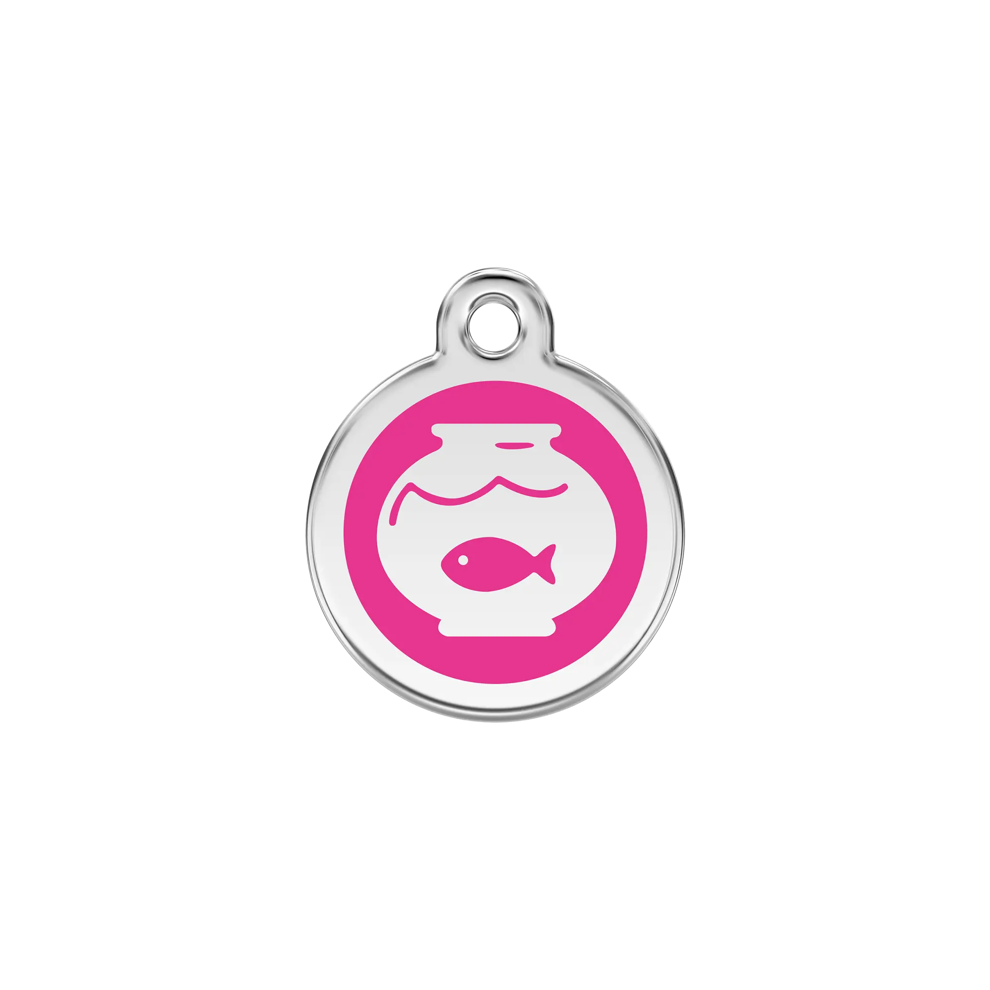 Fish Bowl Enamel & Stainless Steel pet tag