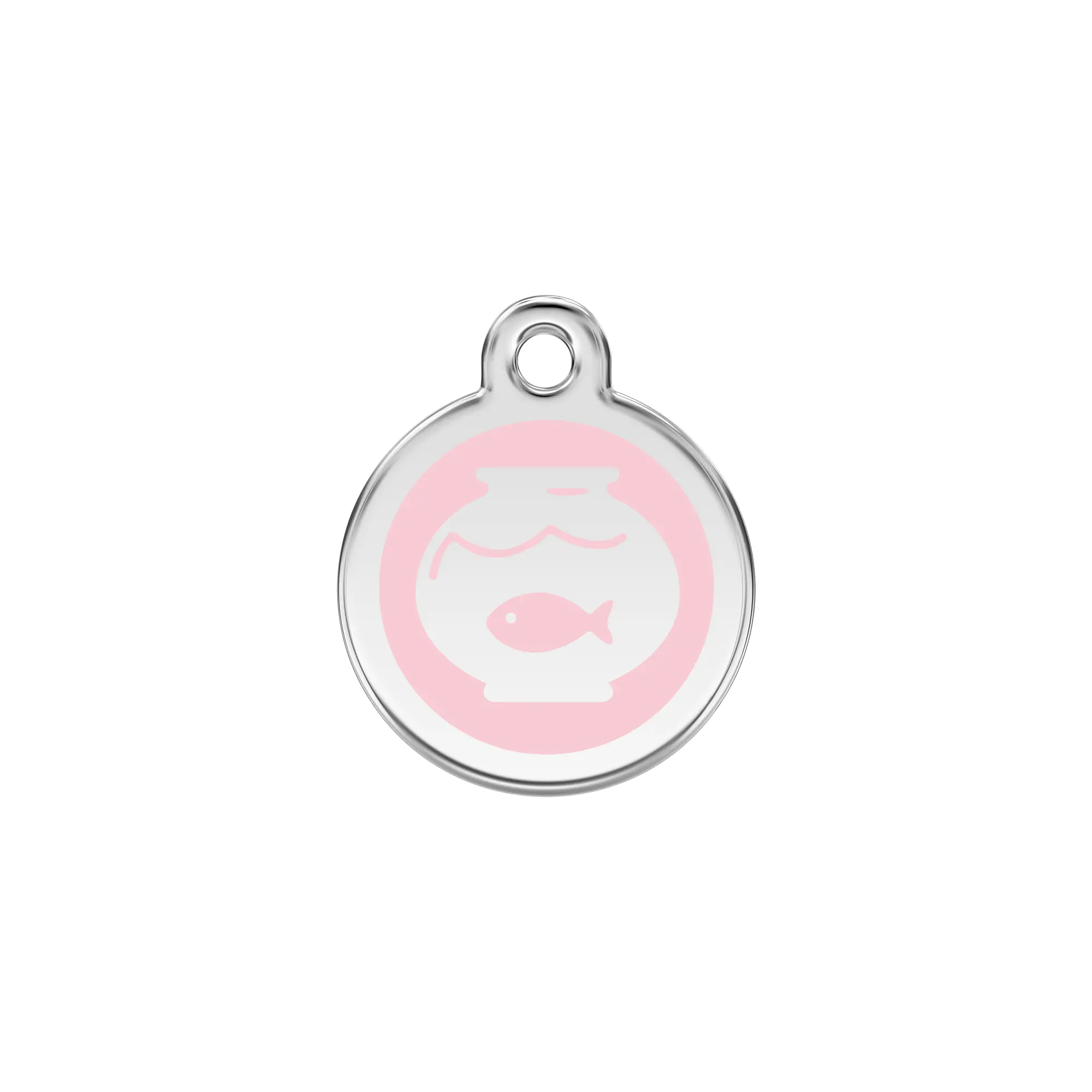 Fish Bowl Enamel & Stainless Steel pet tag