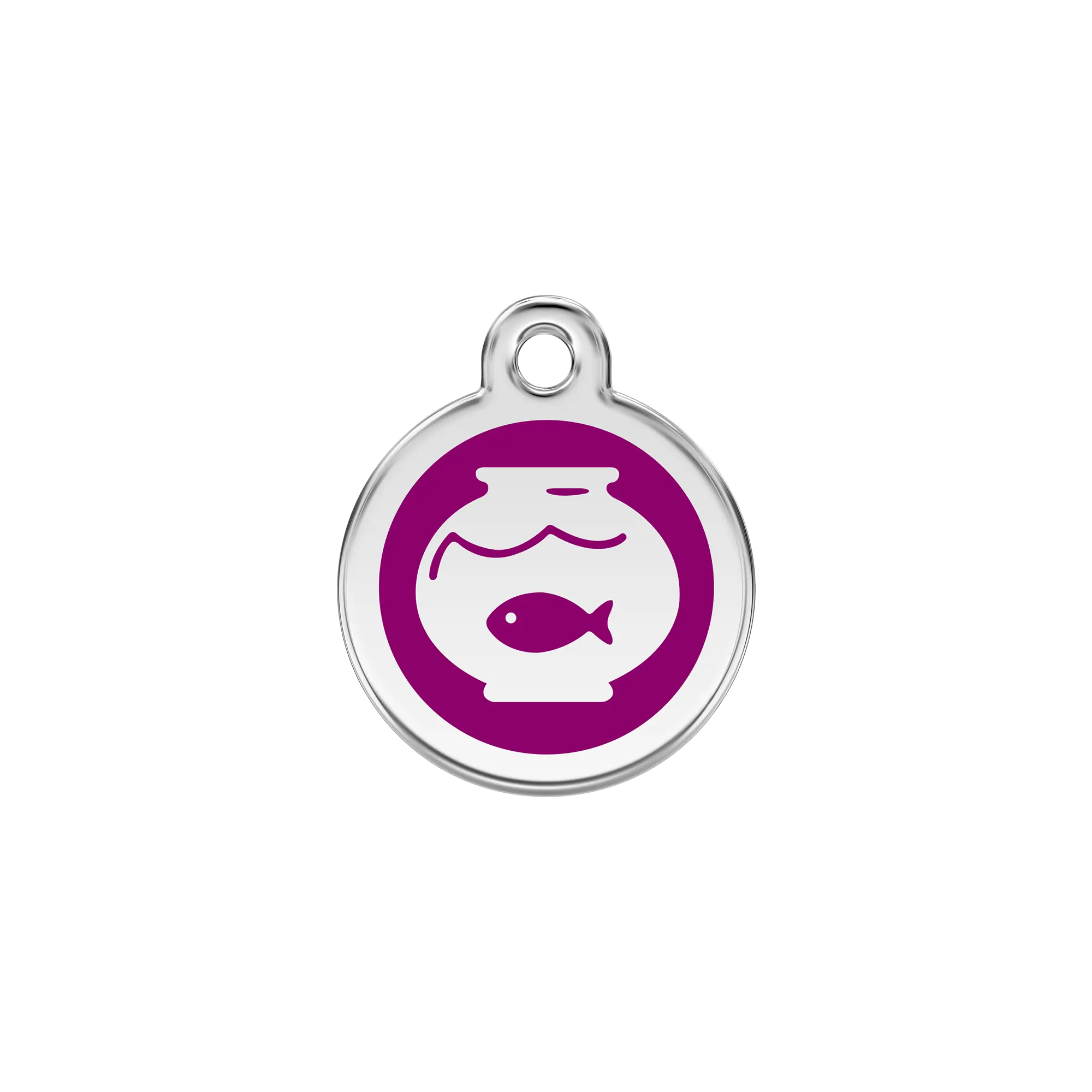 Fish Bowl Enamel & Stainless Steel pet tag