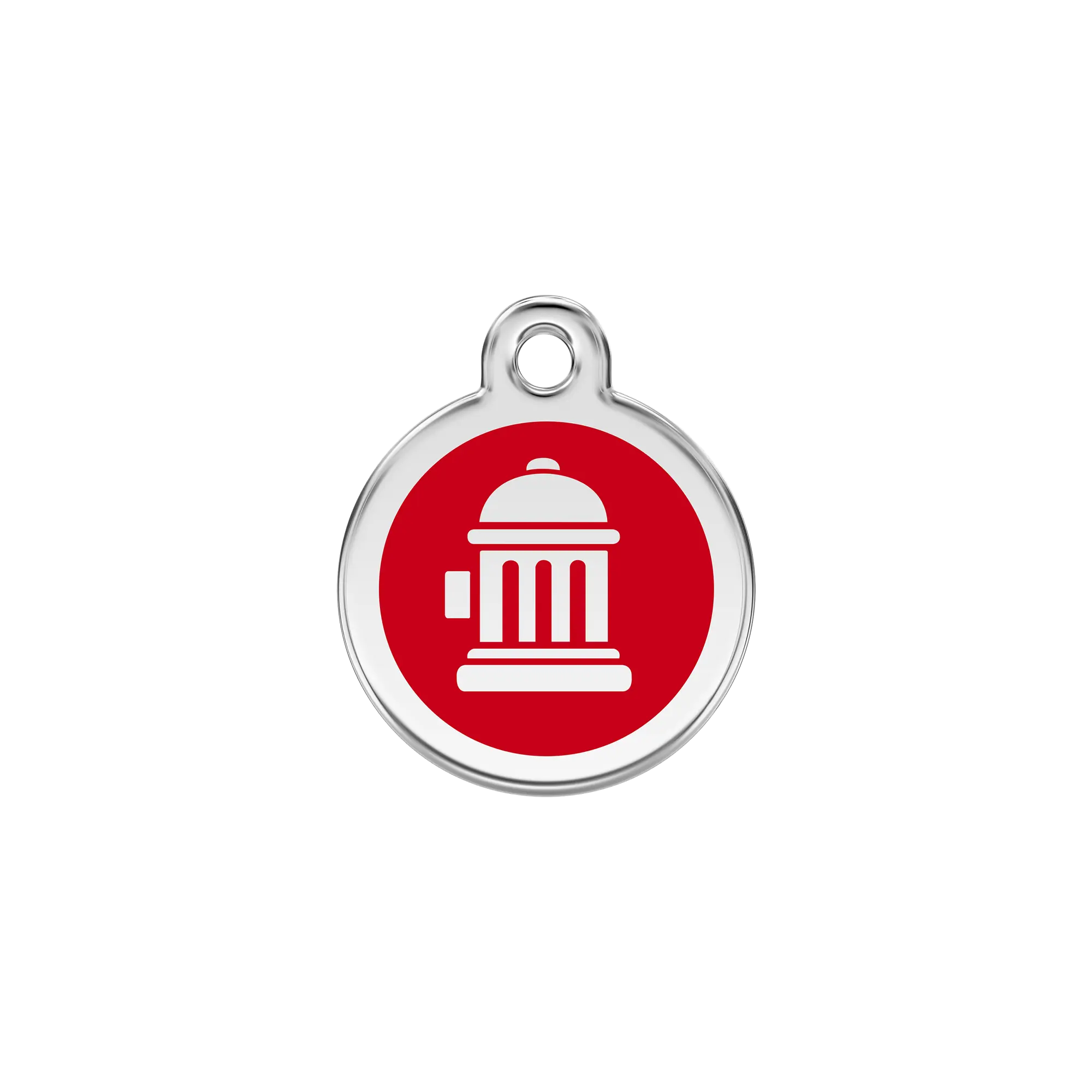 Fire Hydrant Enamel & Stainless Steel pet tag