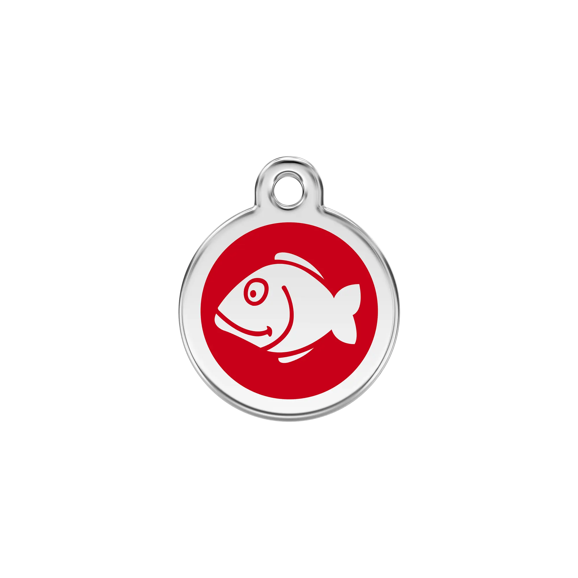 Fish Enamel & Stainless Steel pet tag