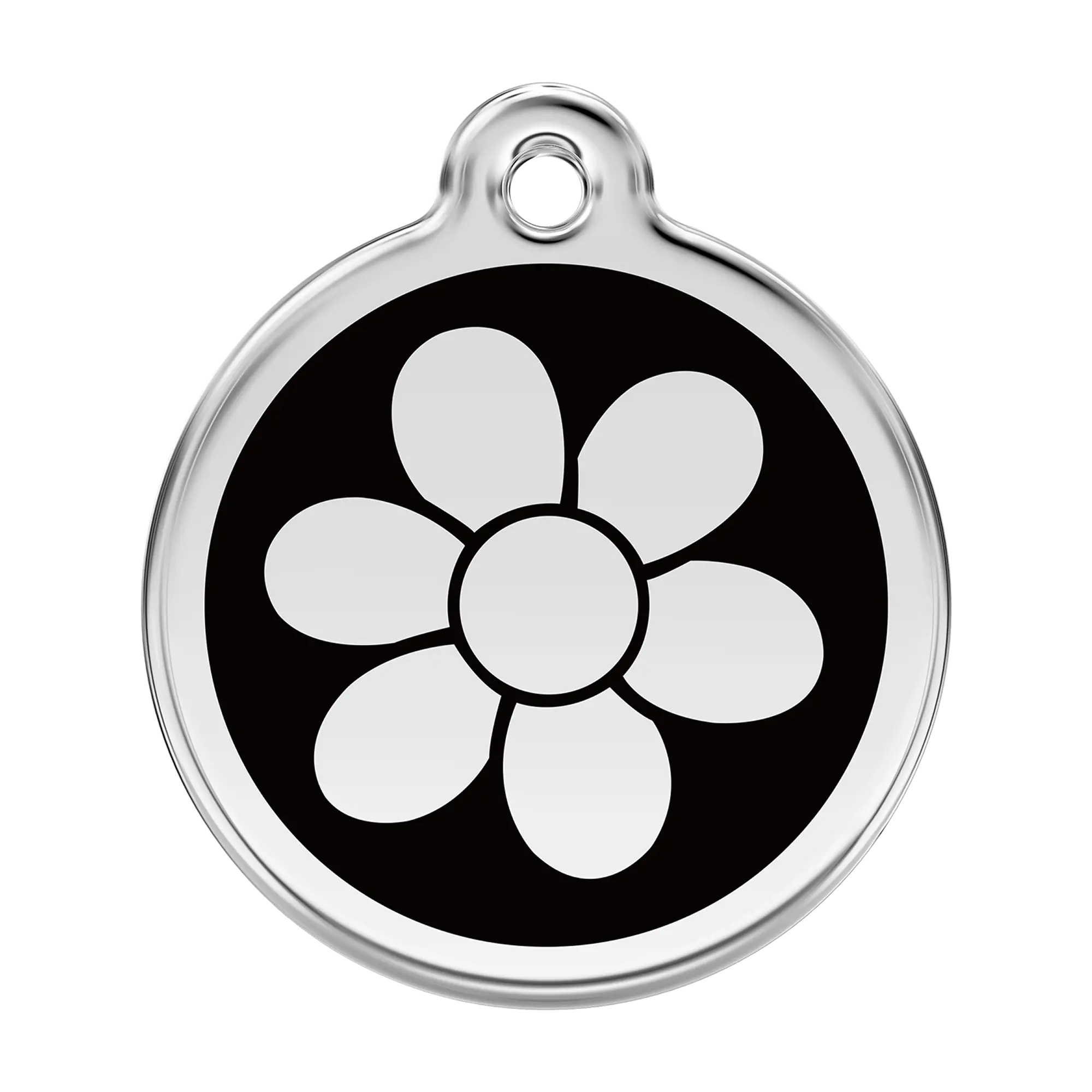 Flower Enamel & Stainless Steel pet tag