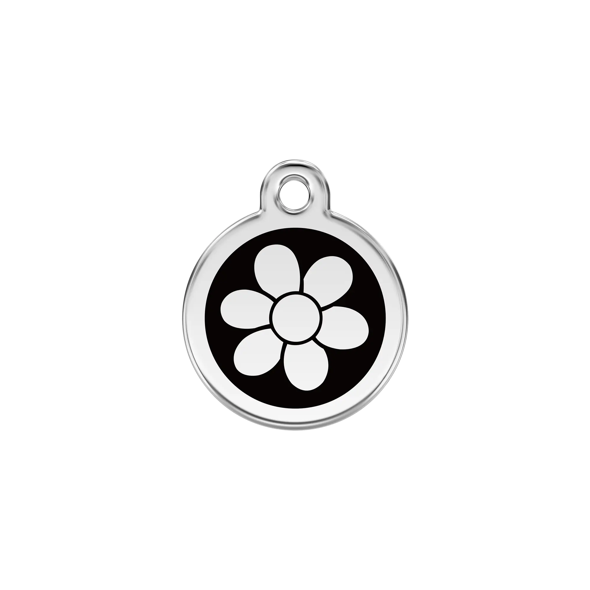 Flower Enamel & Stainless Steel pet tag