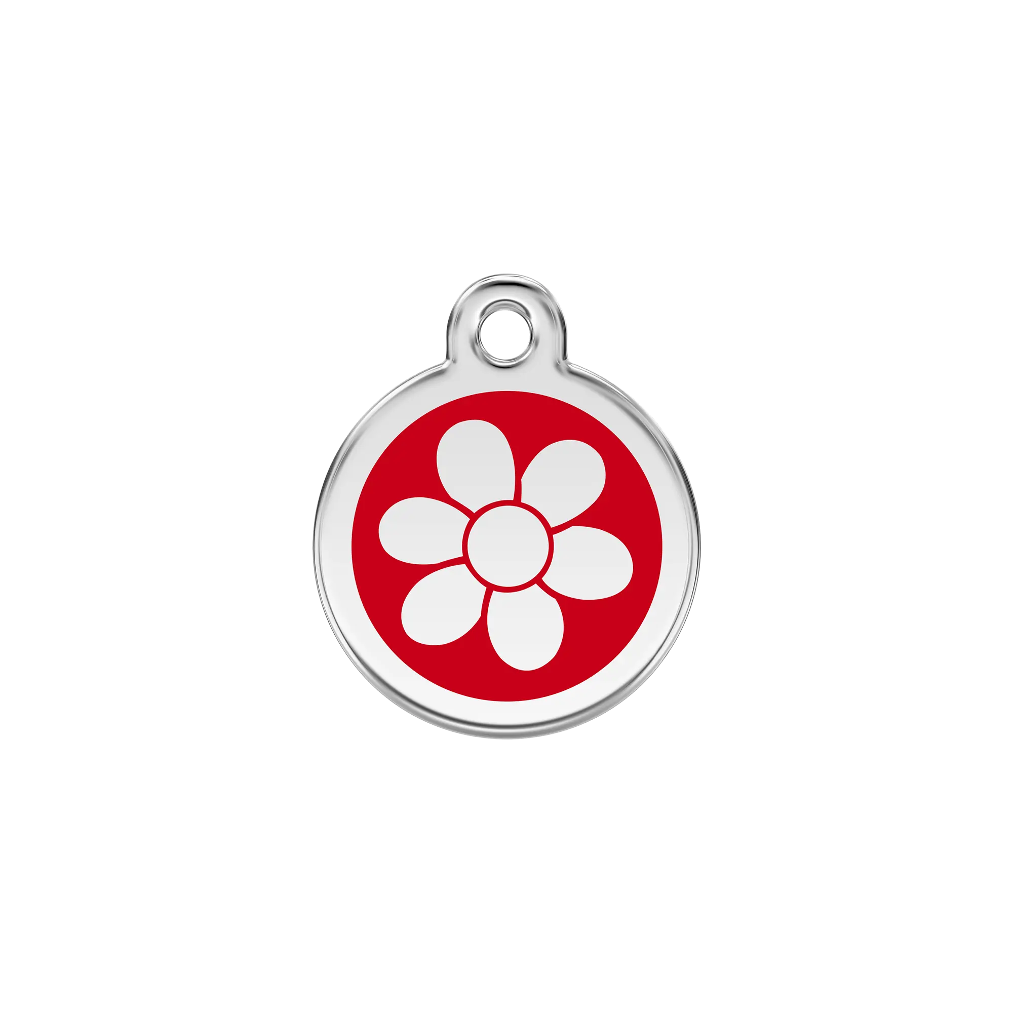 Flower Enamel & Stainless Steel pet tag