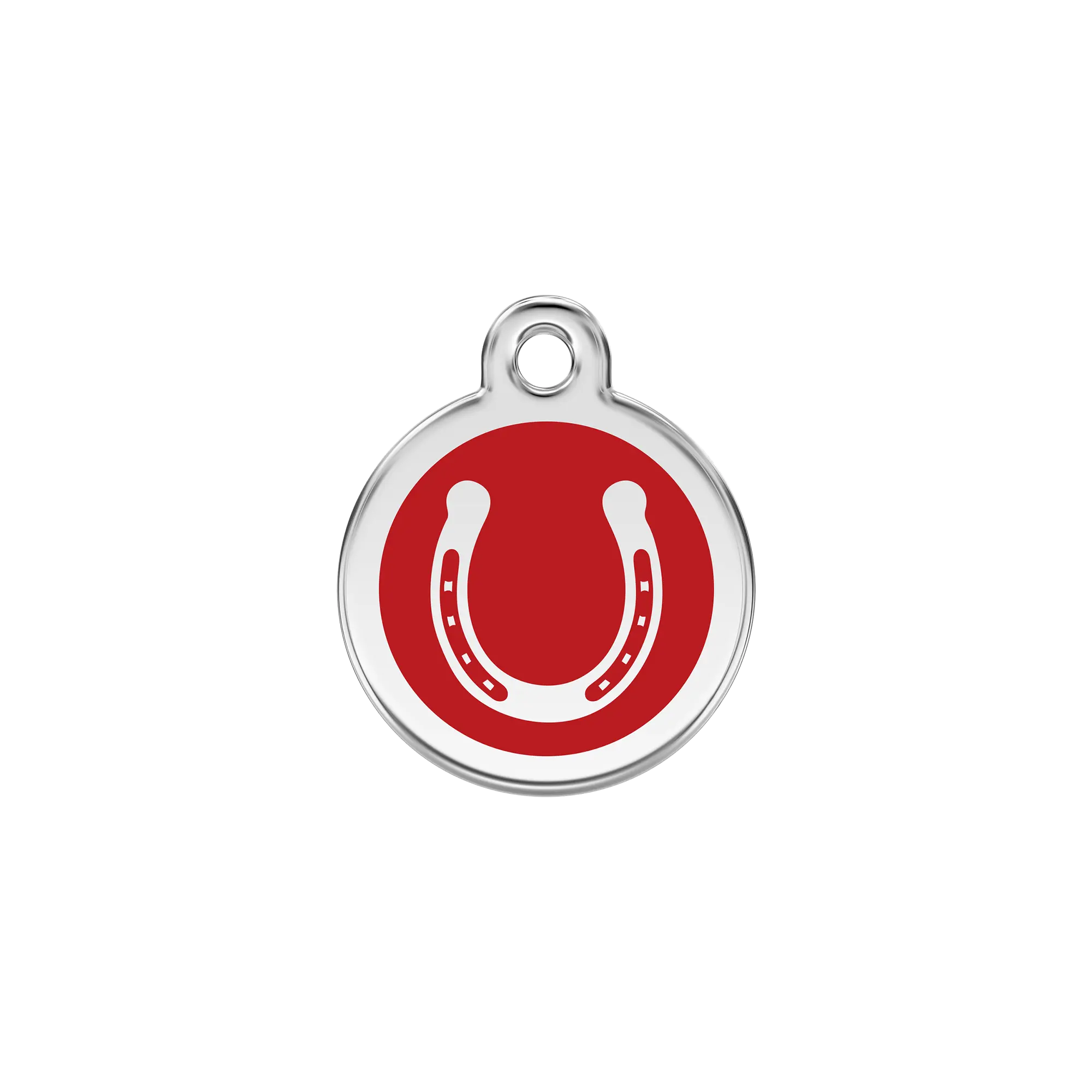 Horseshoe Enamel & Stainless Steel pet tag
