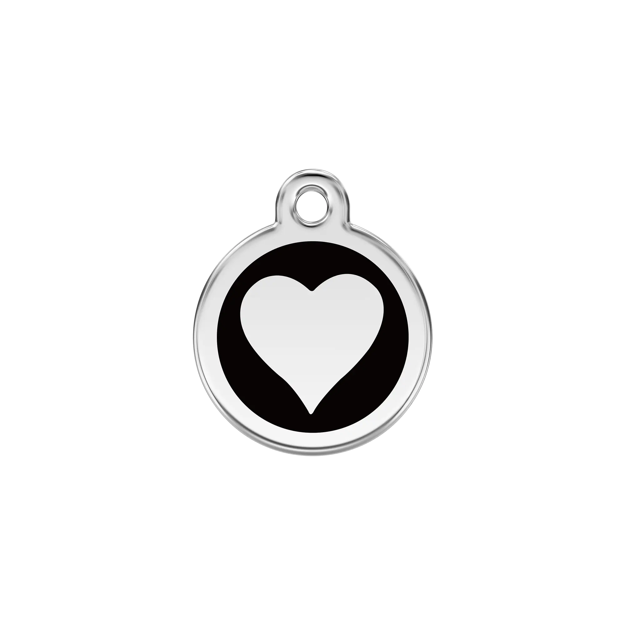 Heart Enamel & Stainless Steel pet tag