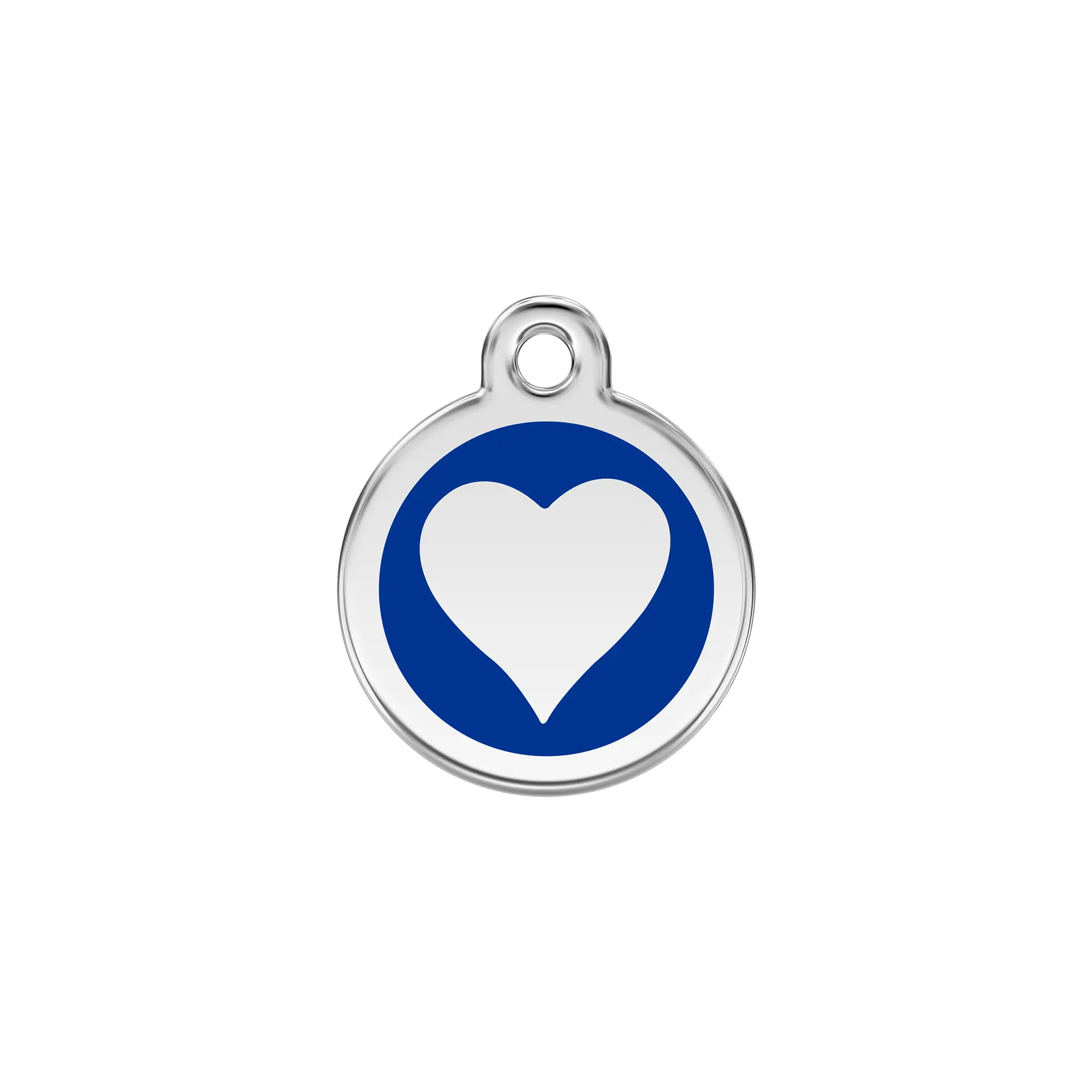 Heart Enamel & Stainless Steel pet tag