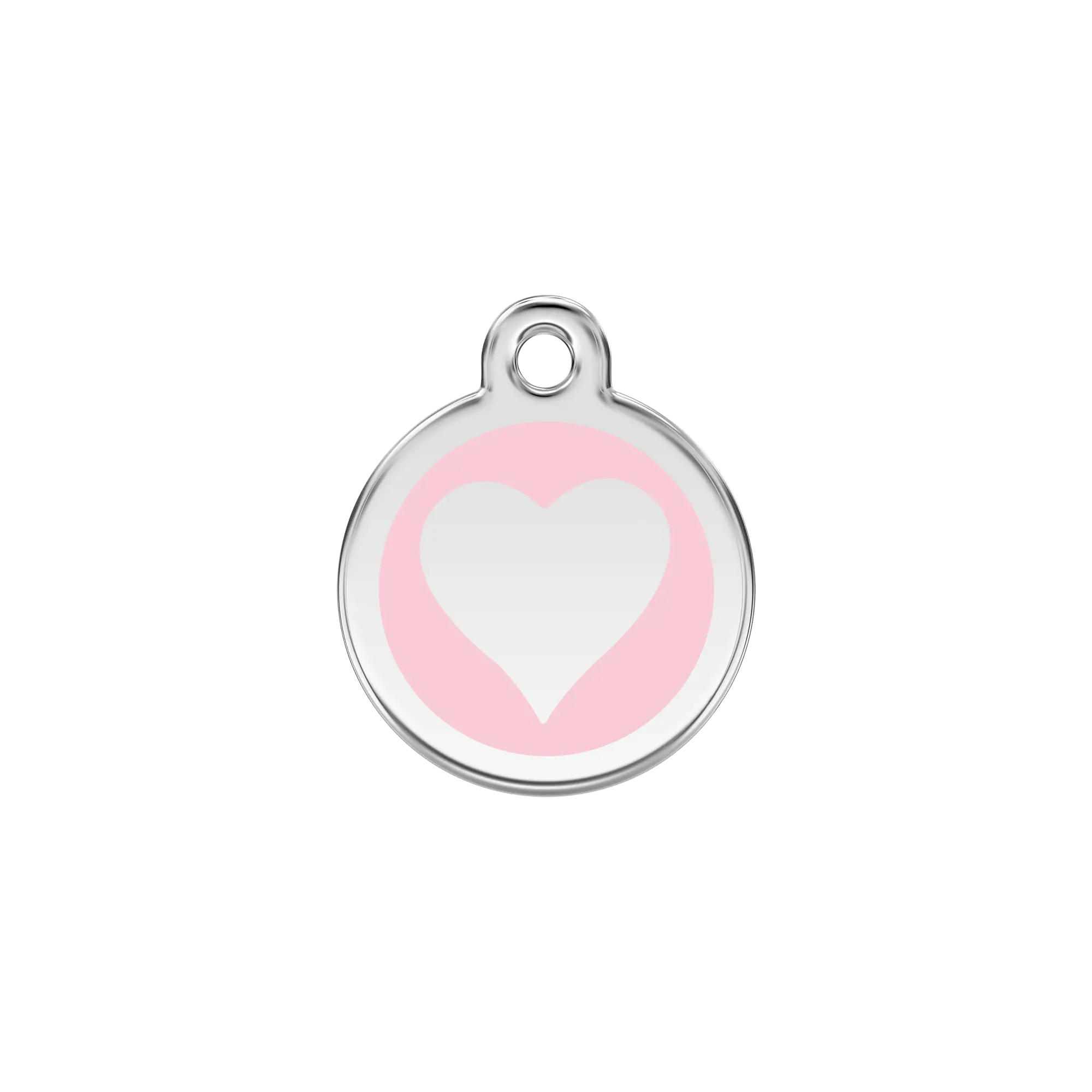 Heart Enamel & Stainless Steel pet tag