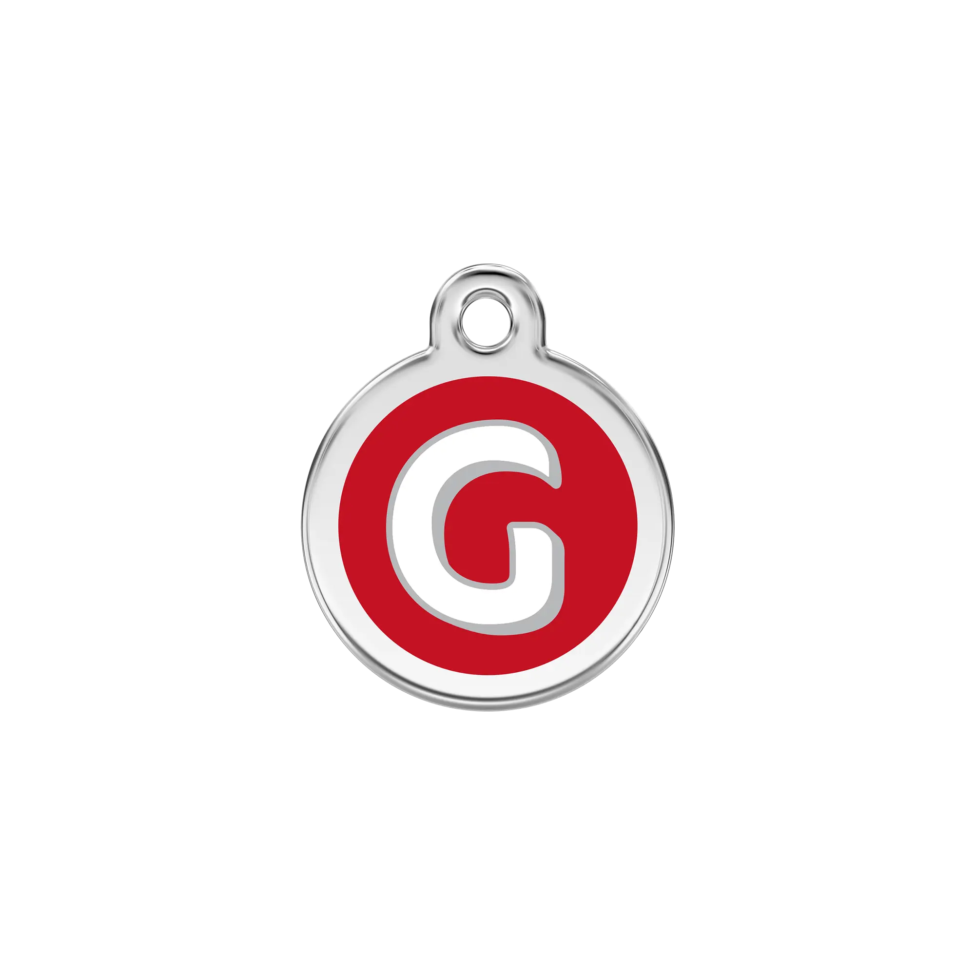Alphabet Letter G Enamel & Stainless Steel pet tag