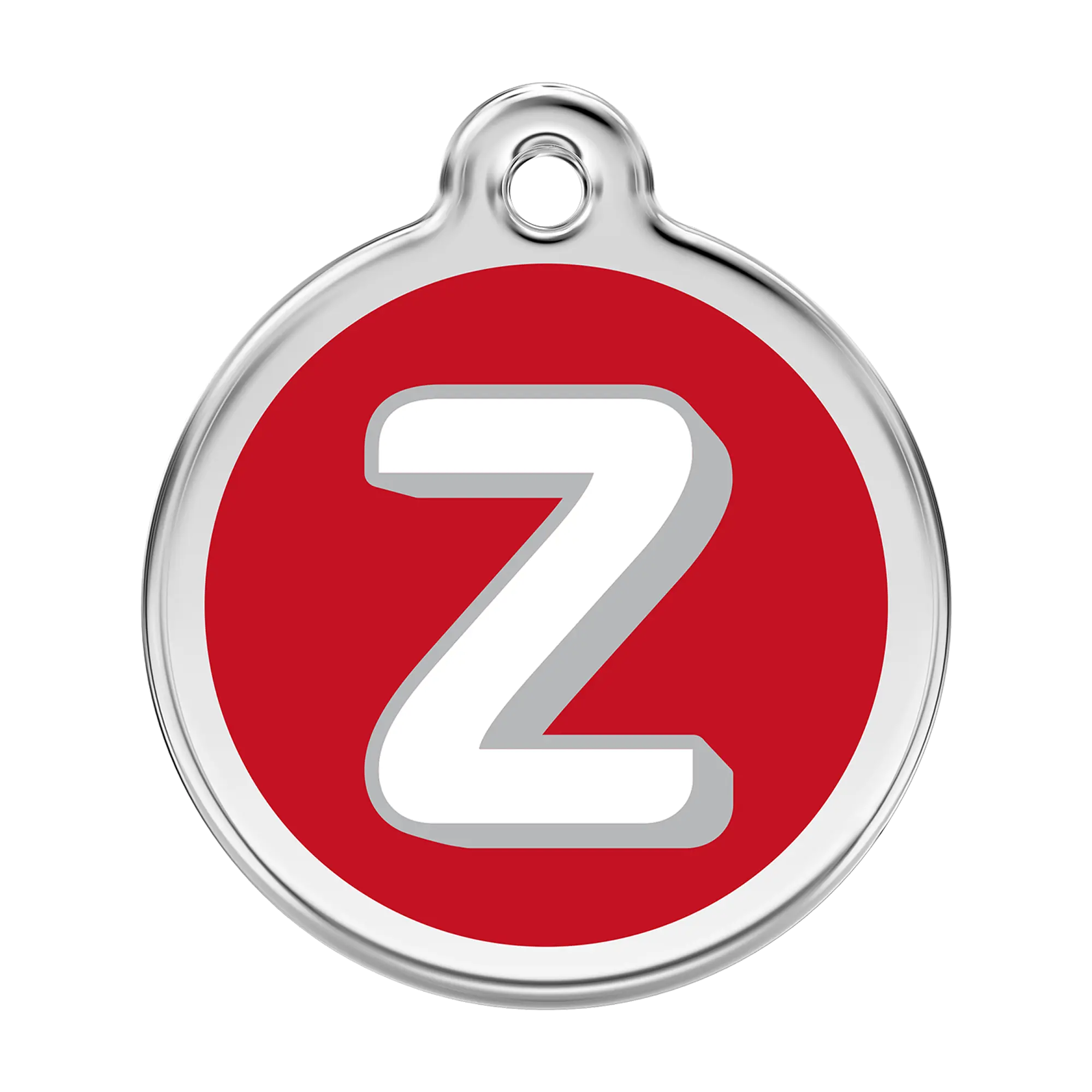Alphabet Letter Z Enamel & Stainless Steel pet tag