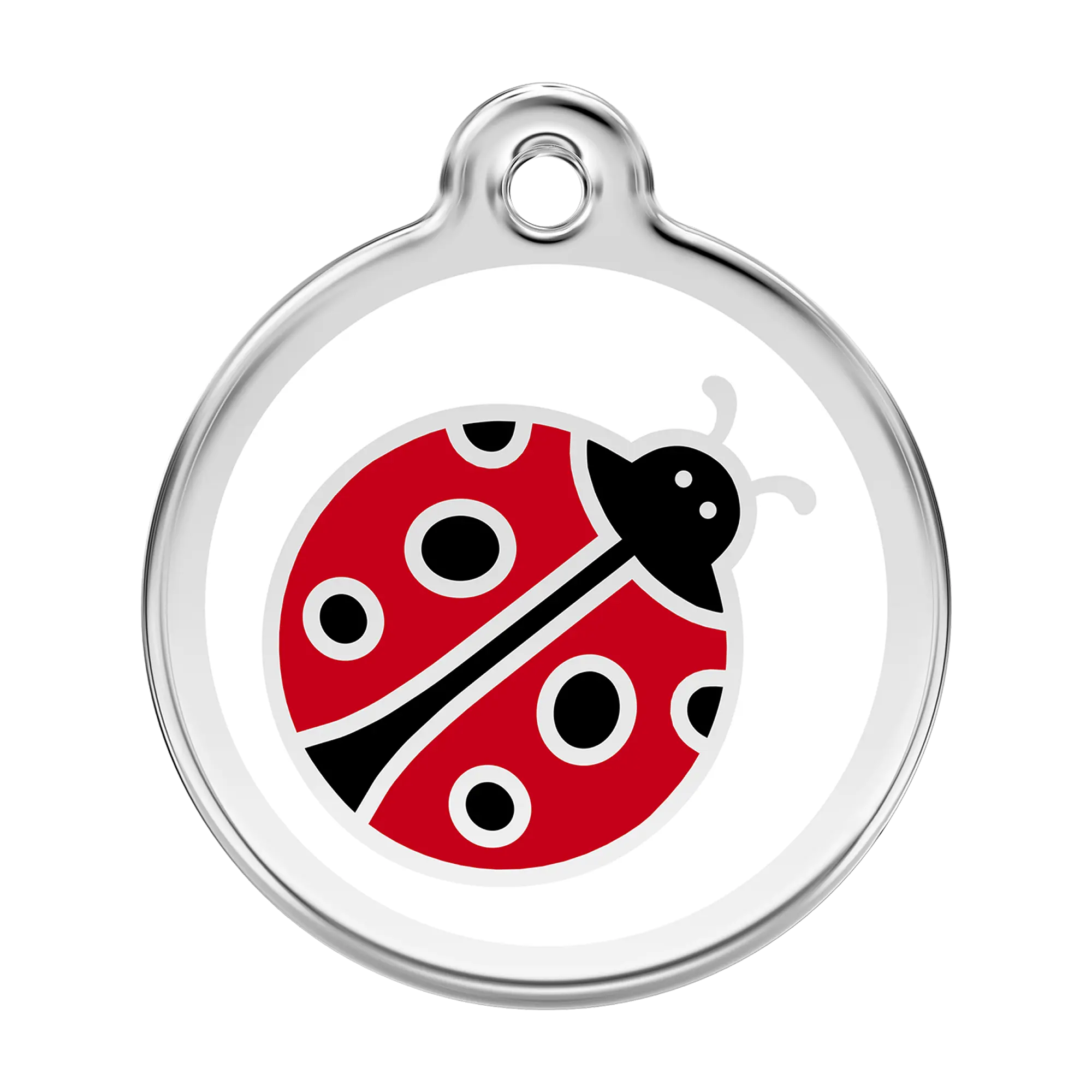 Ladybug Enamel & Stainless Steel pet tag