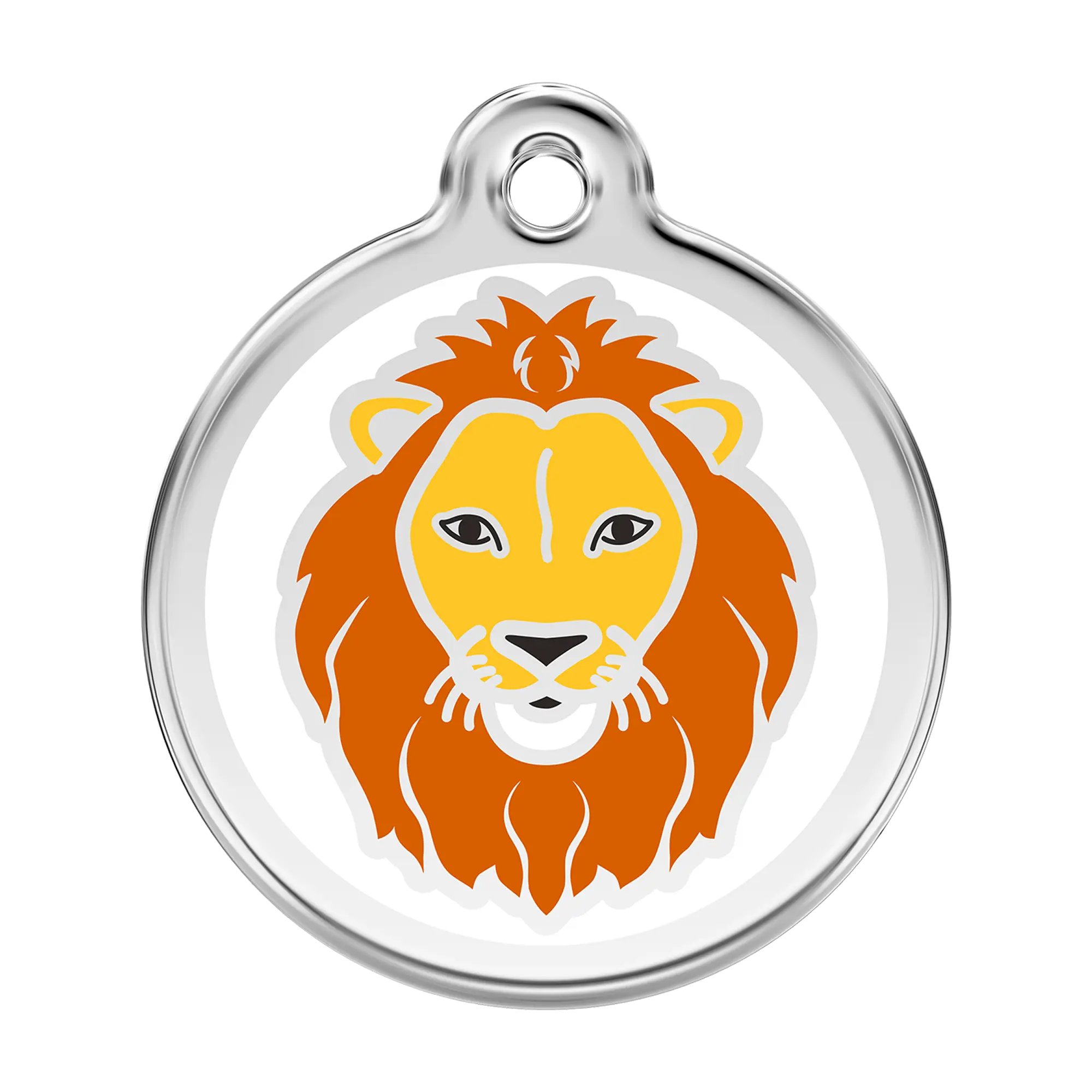 Lion Enamel & Stainless Steel pet tag
