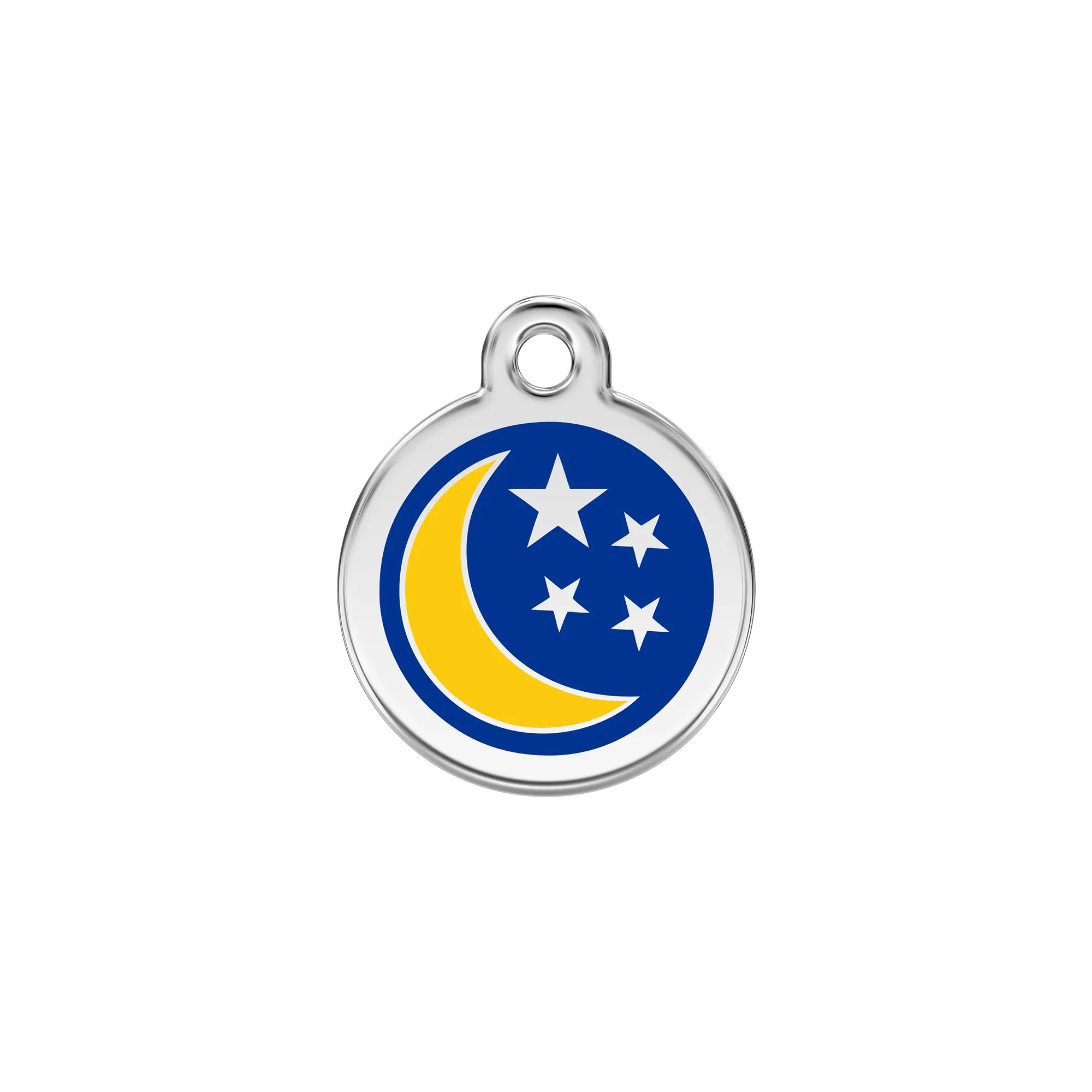 Moon & Stars Enamel & Stainless Steel pet tag