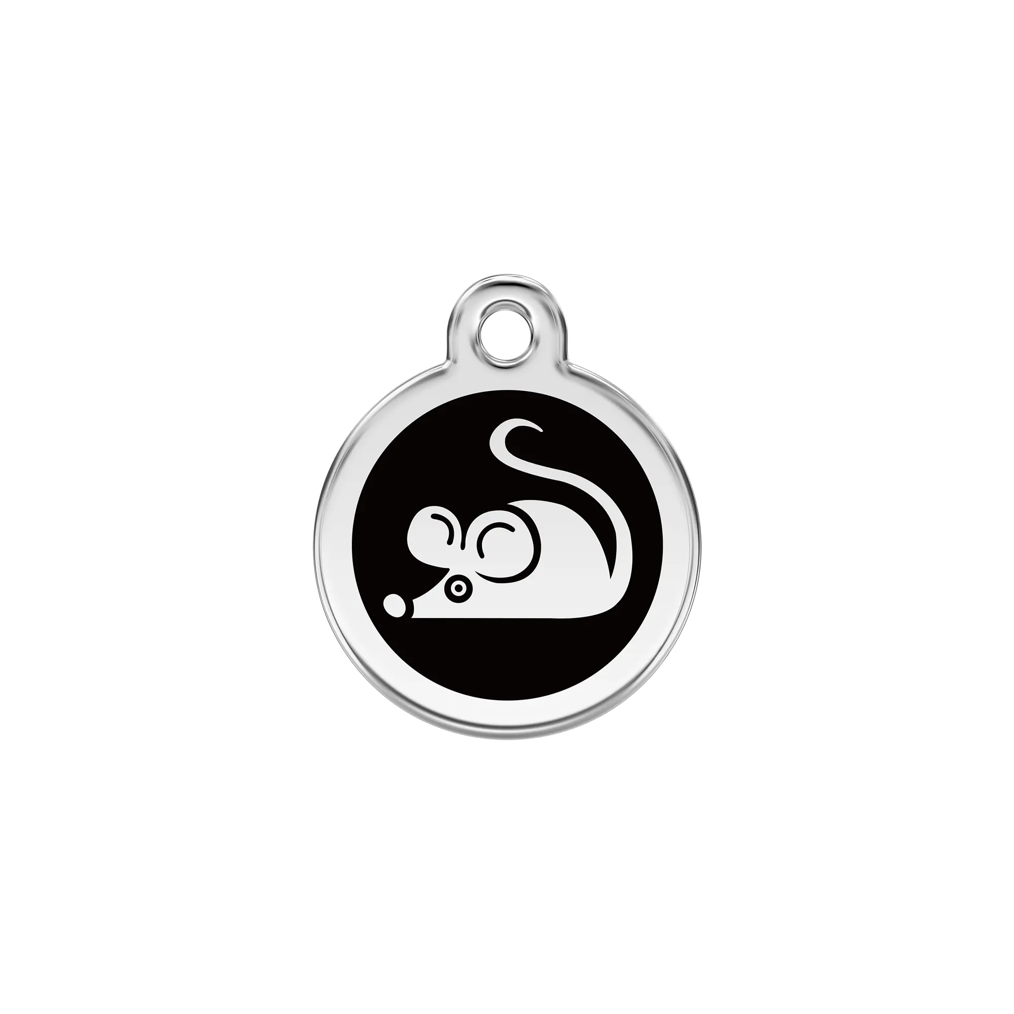 Mouse Enamel & Stainless Steel pet tag