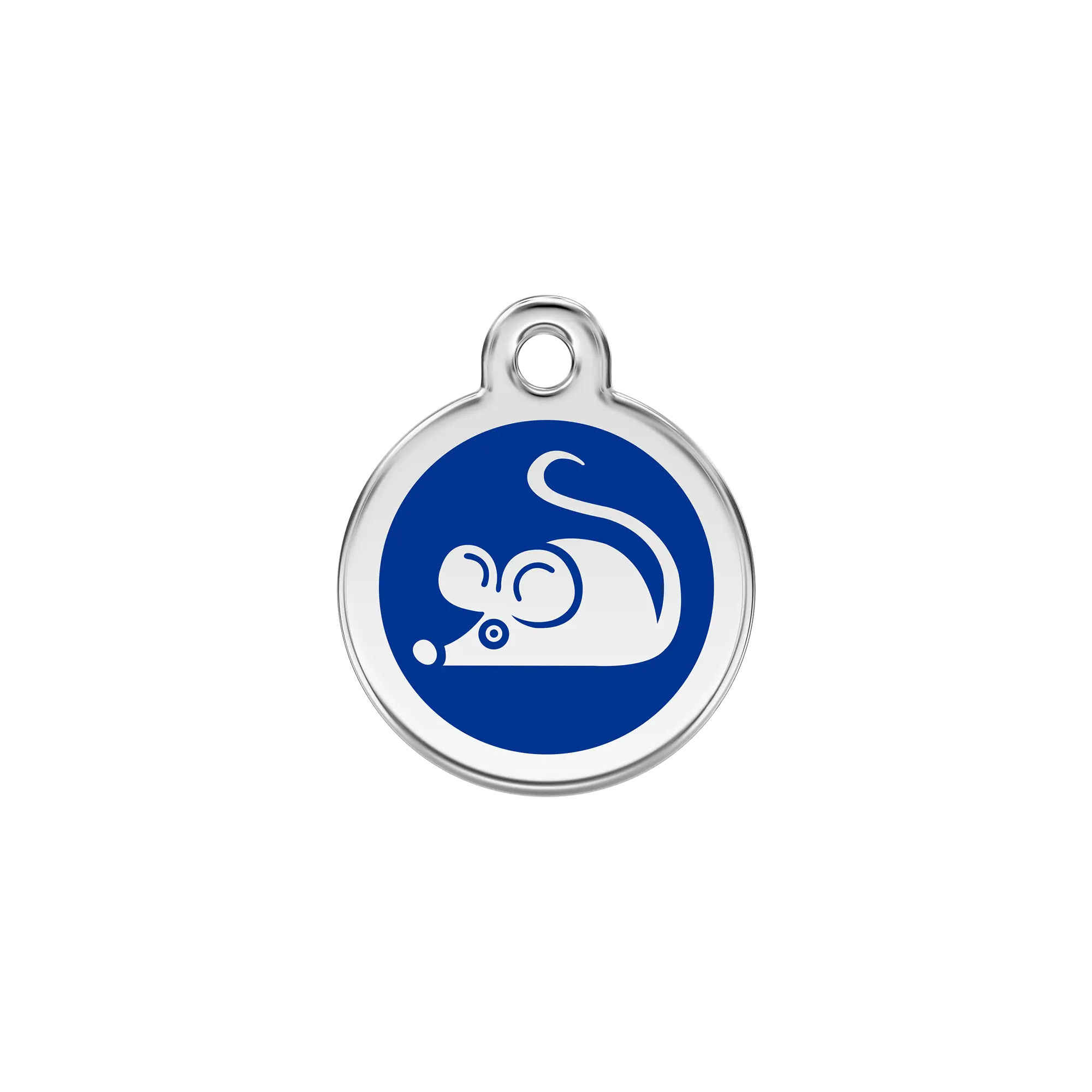Mouse Enamel & Stainless Steel pet tag