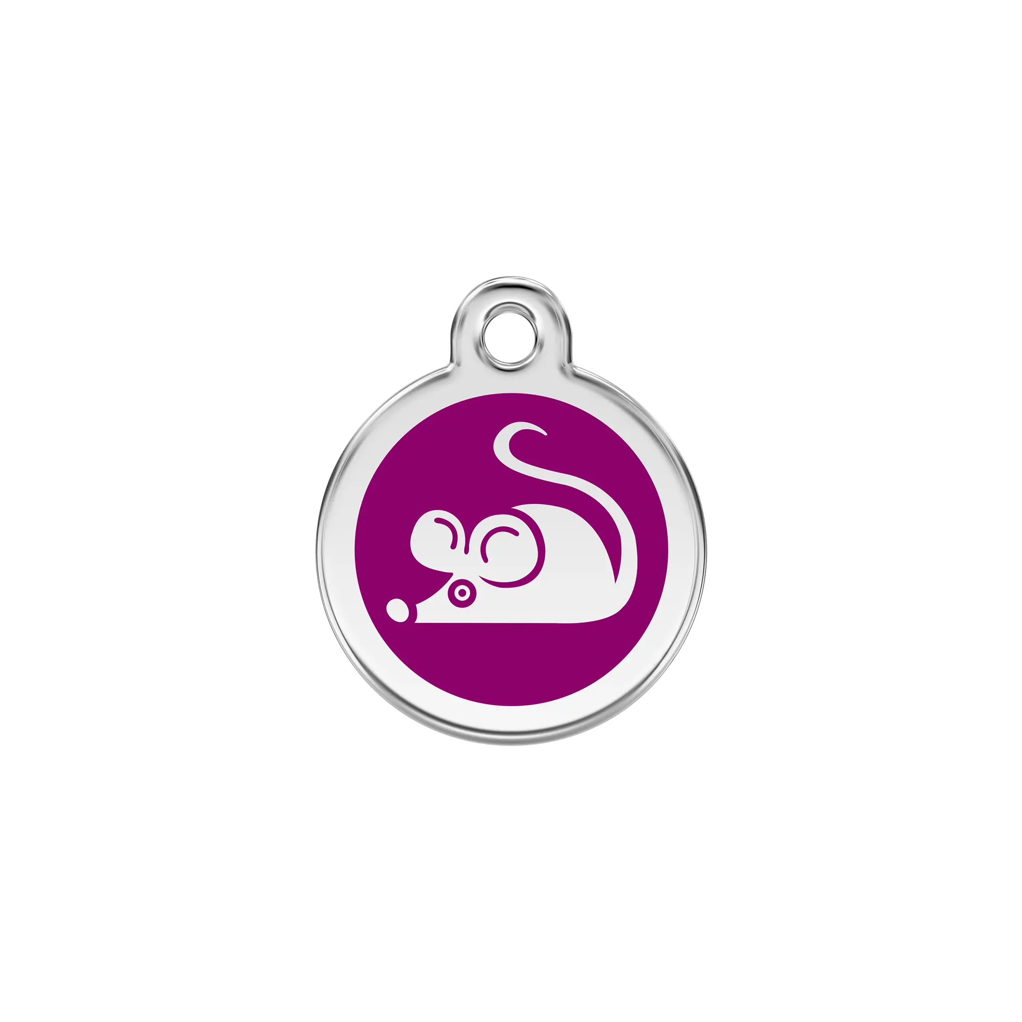 Mouse Enamel & Stainless Steel pet tag
