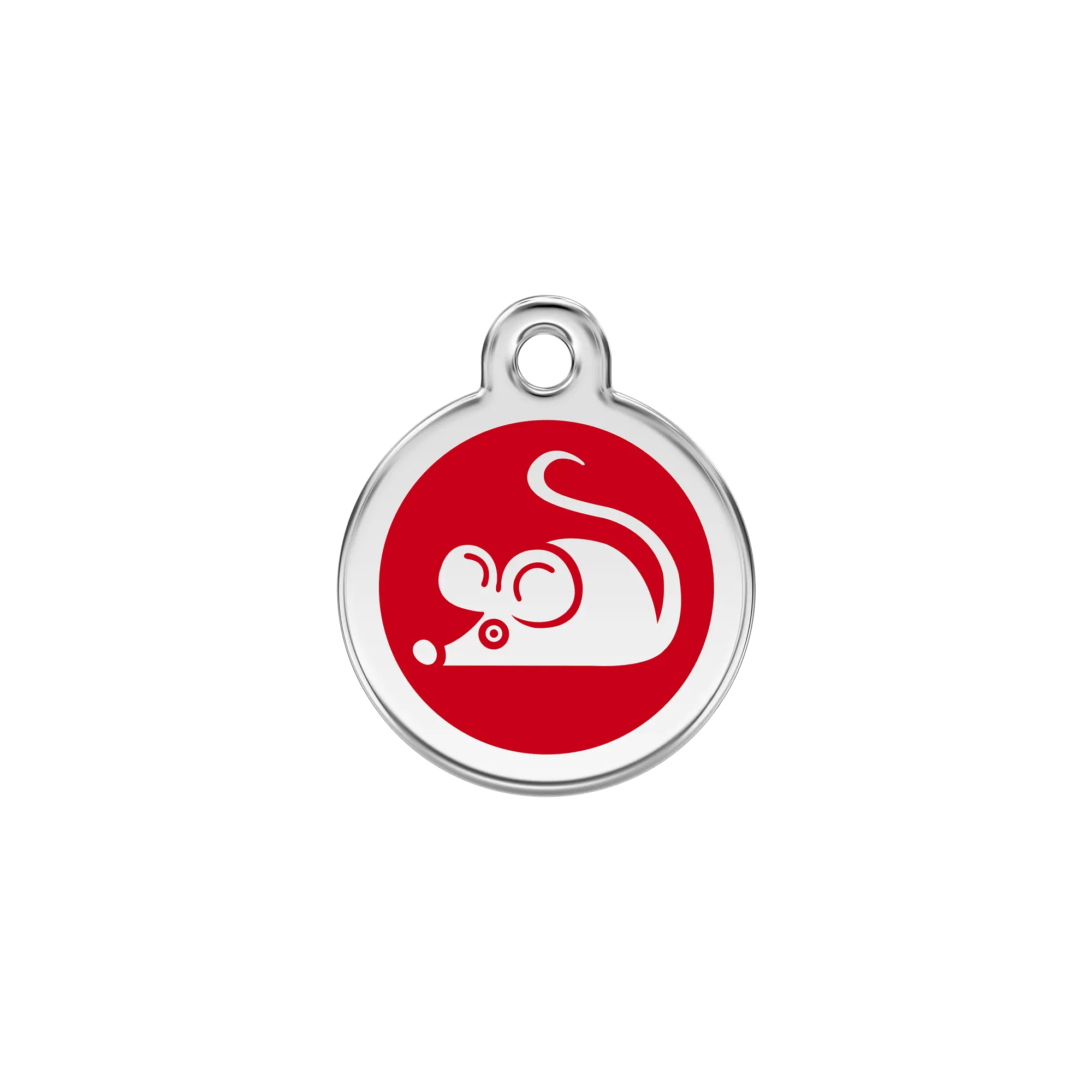 Mouse Enamel & Stainless Steel pet tag