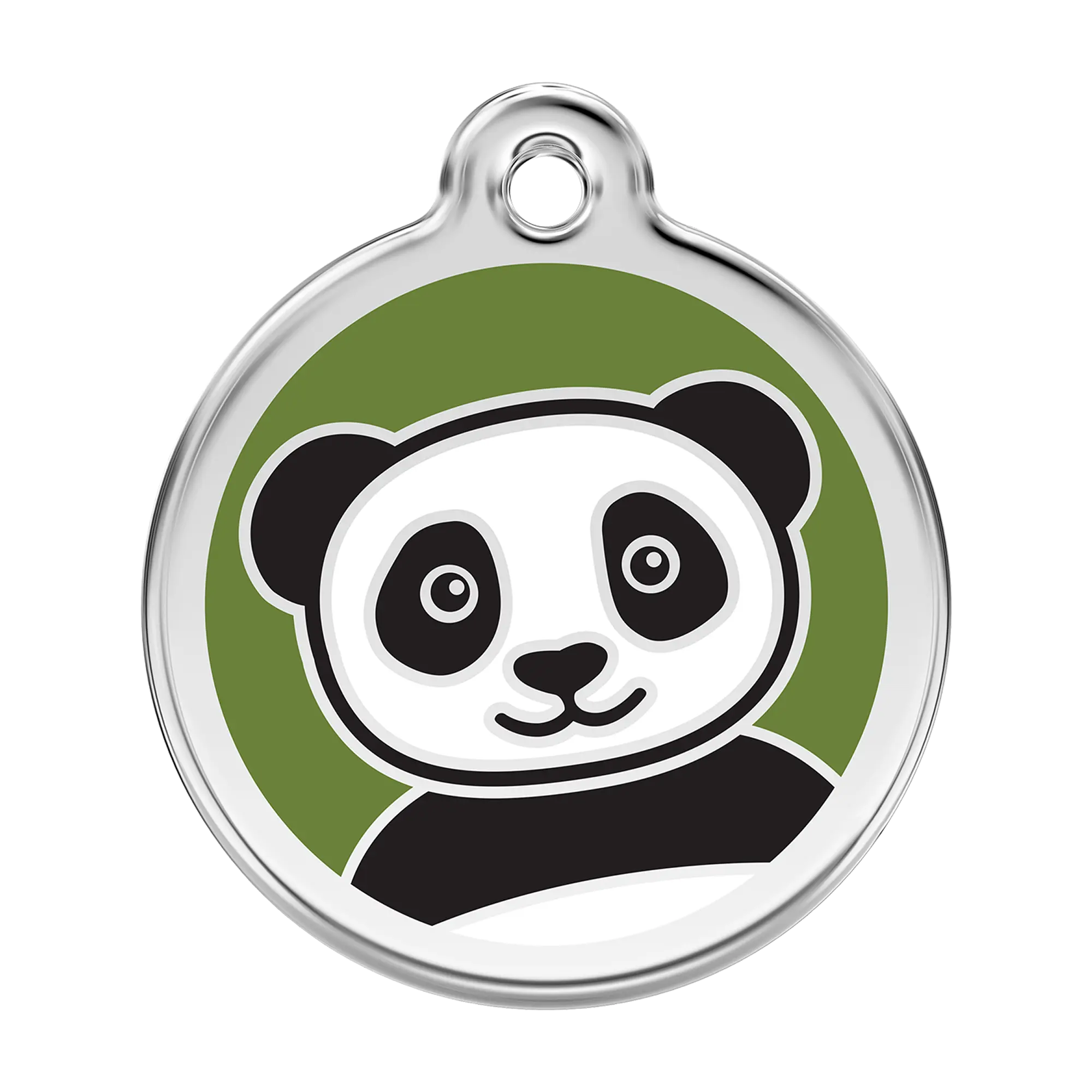 Panda Enamel & Stainless Steel pet tag