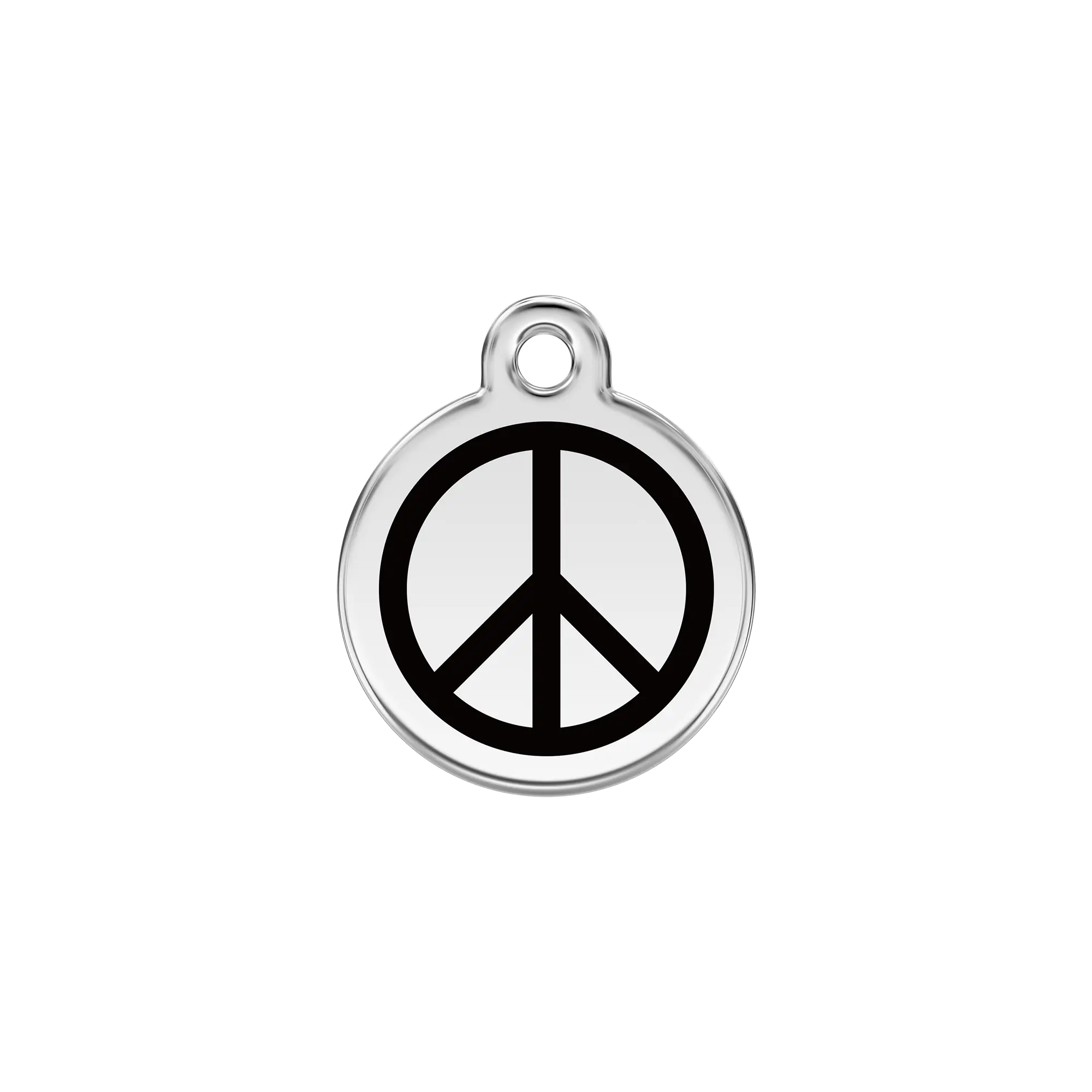 Peace Enamel & Stainless Steel pet tag