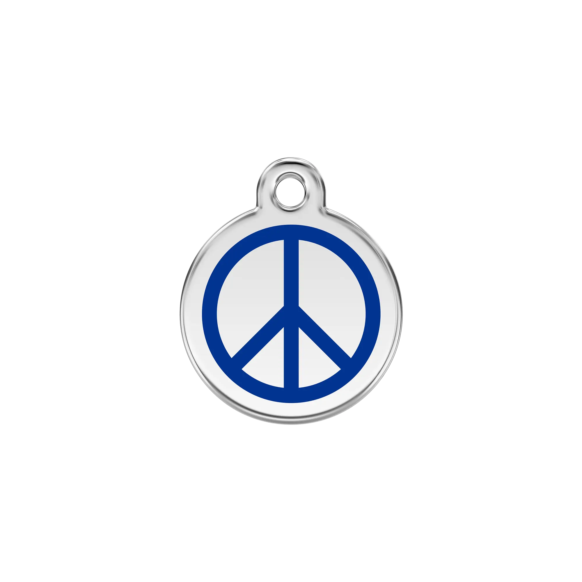 Peace Enamel & Stainless Steel pet tag