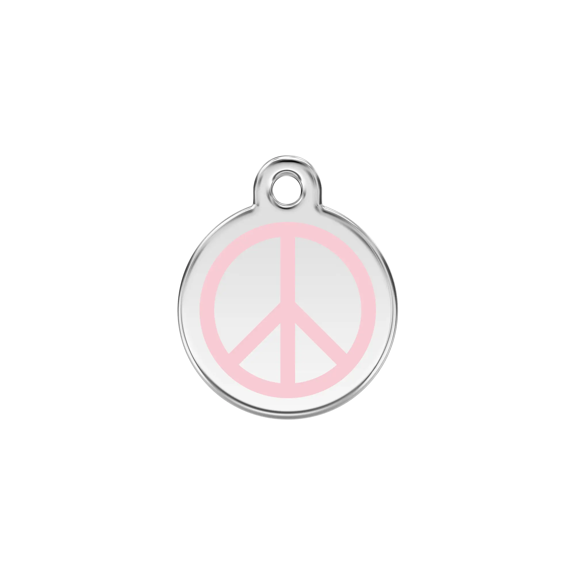 Peace Enamel & Stainless Steel pet tag