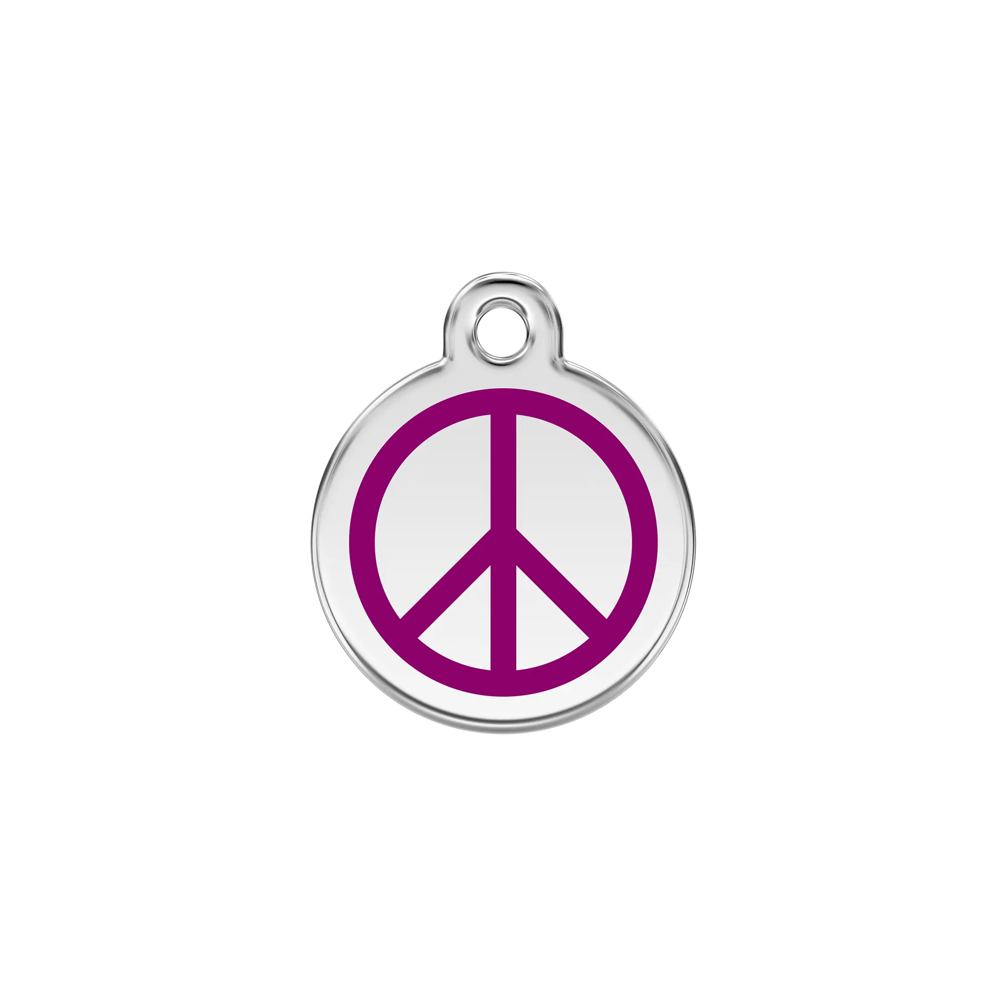 Peace Enamel & Stainless Steel pet tag