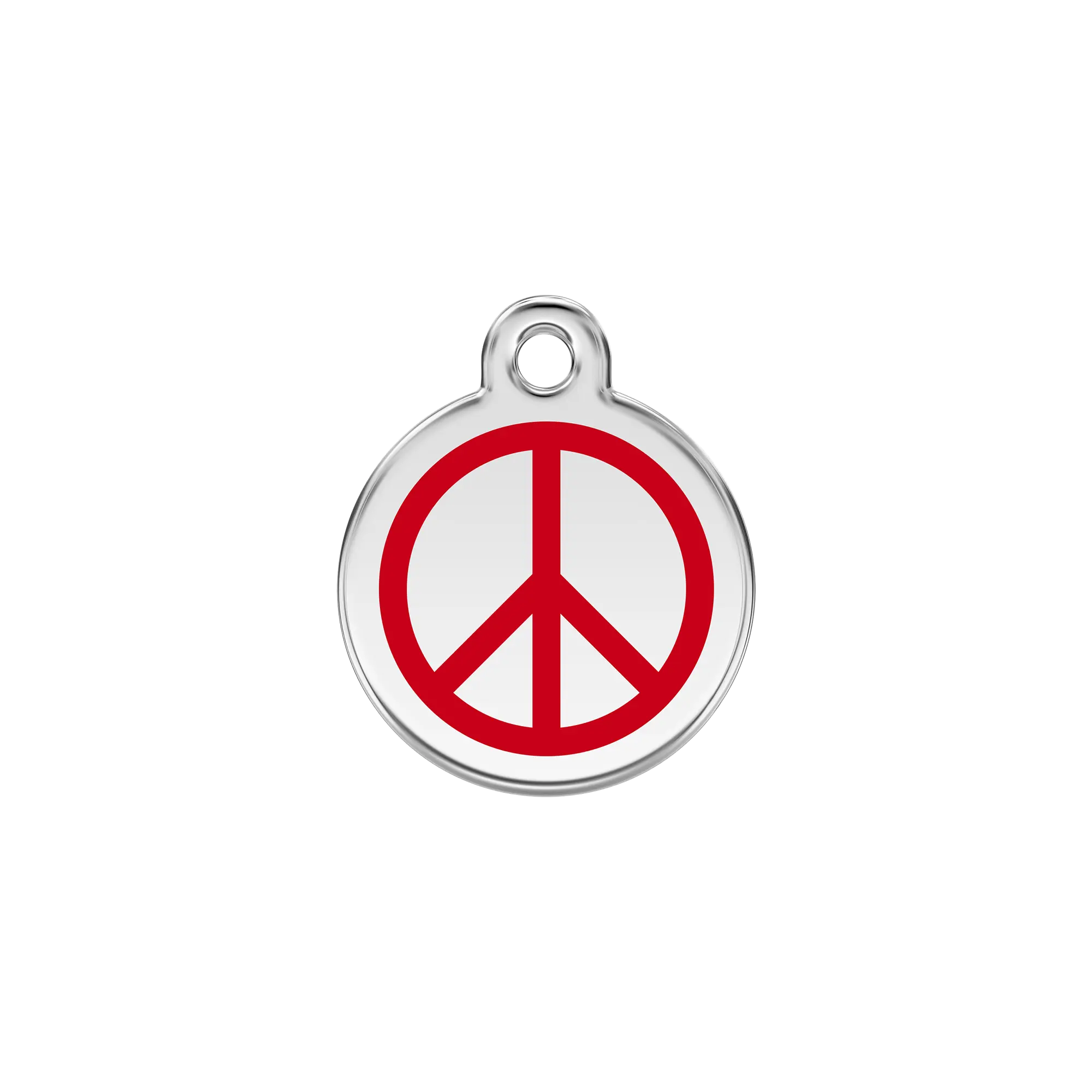 Peace Enamel & Stainless Steel pet tag